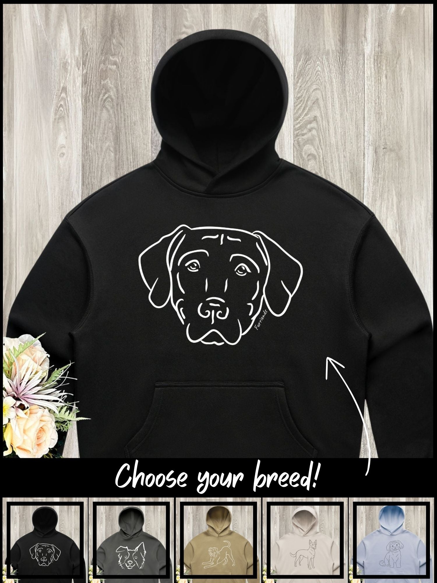 Dog Breed Women's Comfort Hood (Customisable)