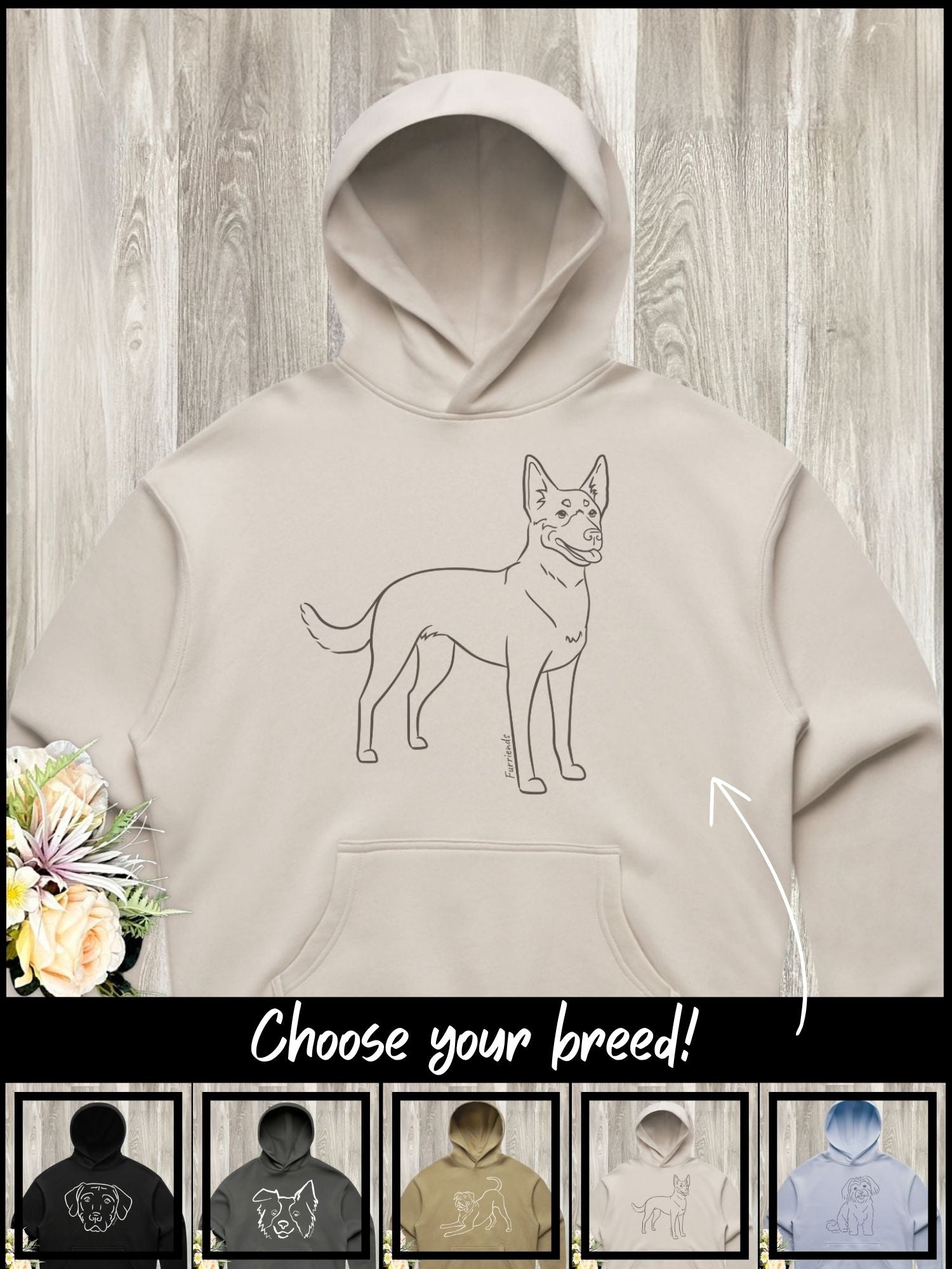 Dog Breed Women's Comfort Hood (Customisable)