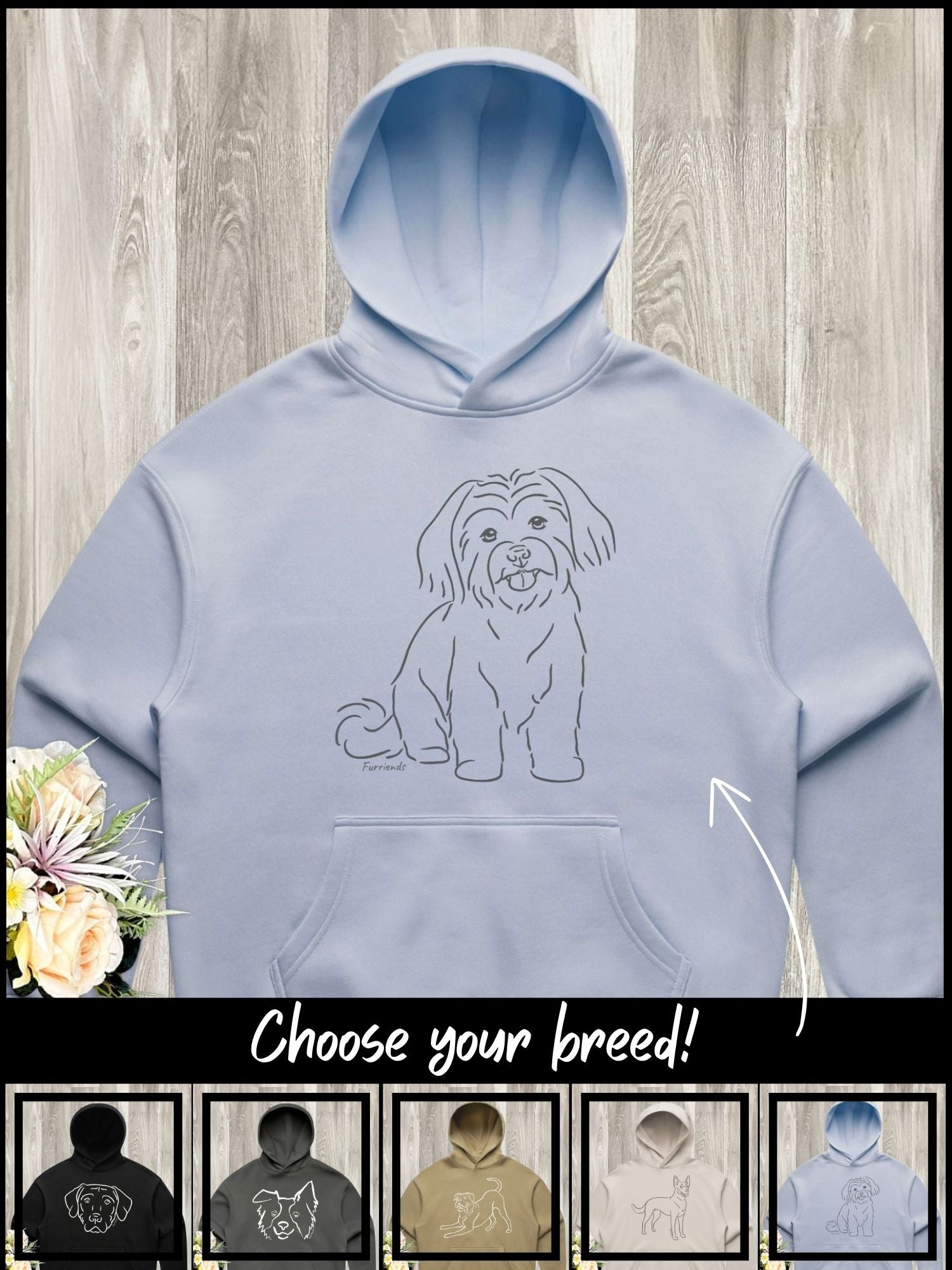 Dog Breed Women's Comfort Hood (Customisable)