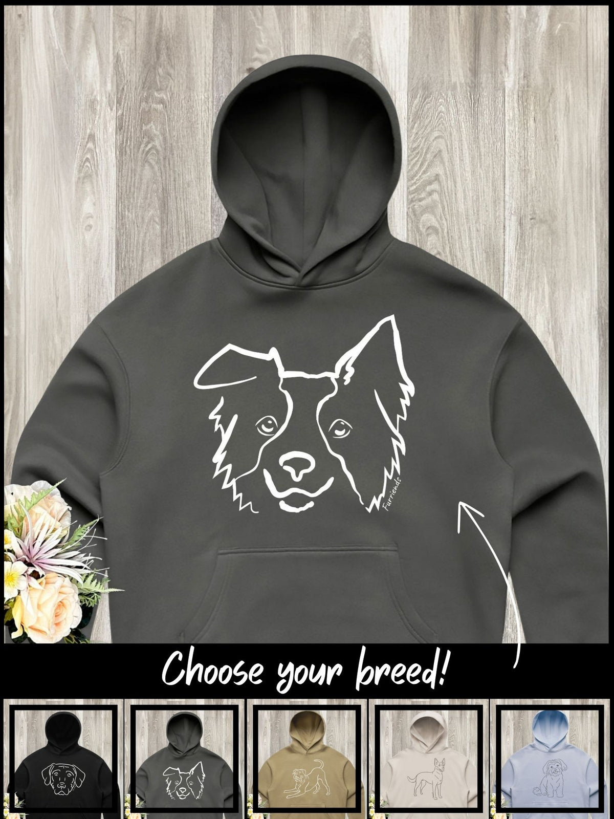 Dog Breed Women&#39;s Comfort Hood (Customisable)