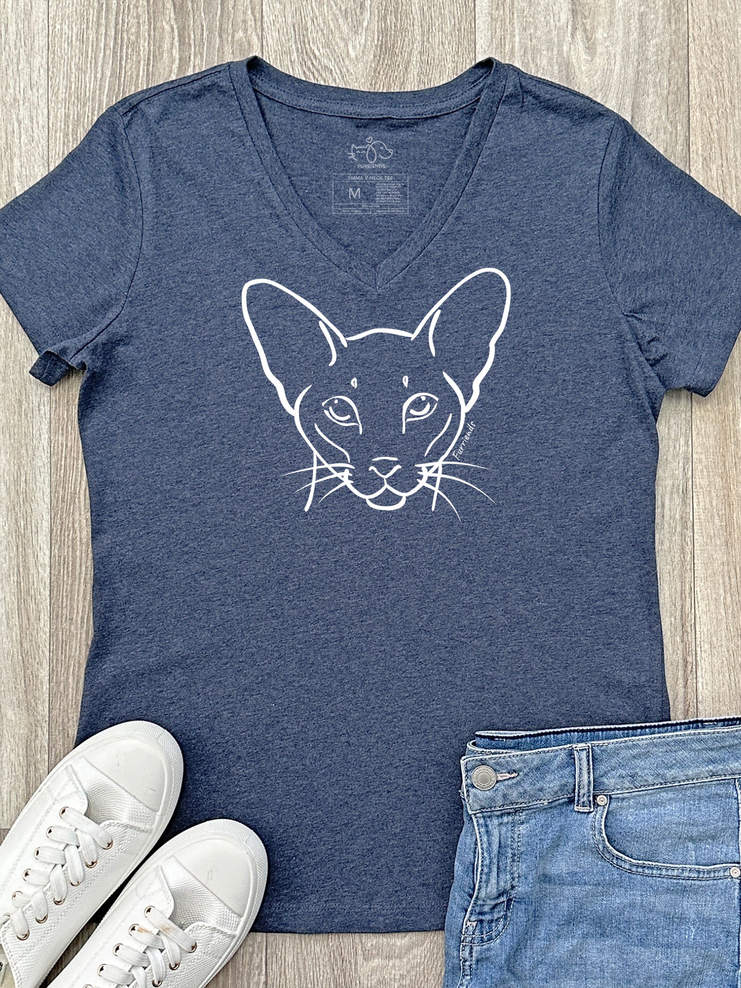 Siamese Emma V-Neck Tee