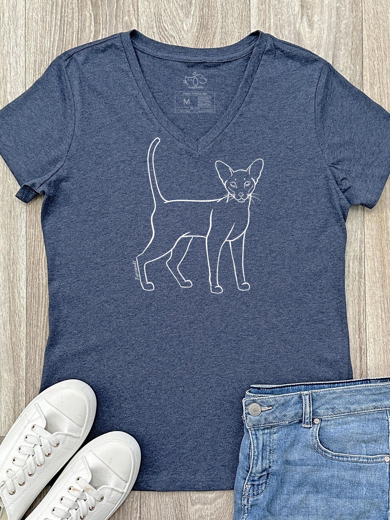 Siamese Emma V-Neck Tee