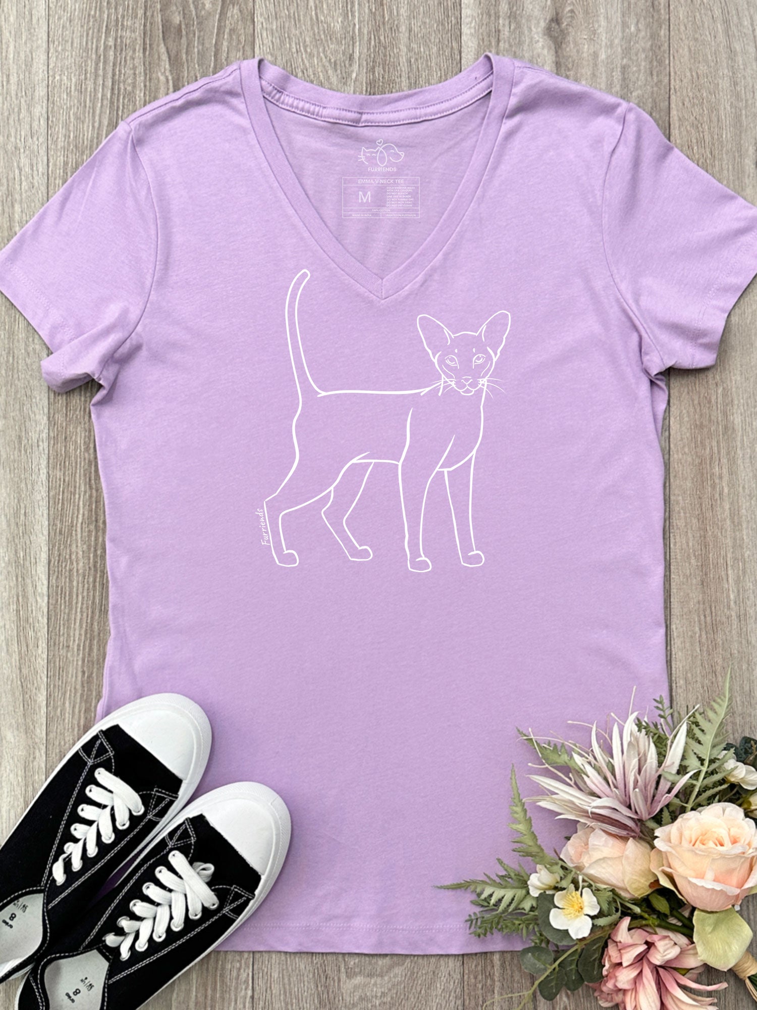 Siamese Emma V-Neck Tee