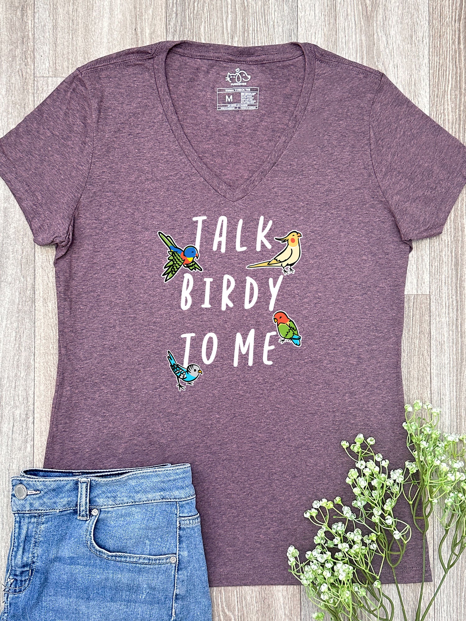 Talk Birdy To Me Emma V-Neck Tee