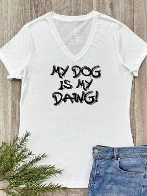 My Dog Is My Dawg! Emma V-Neck Tee