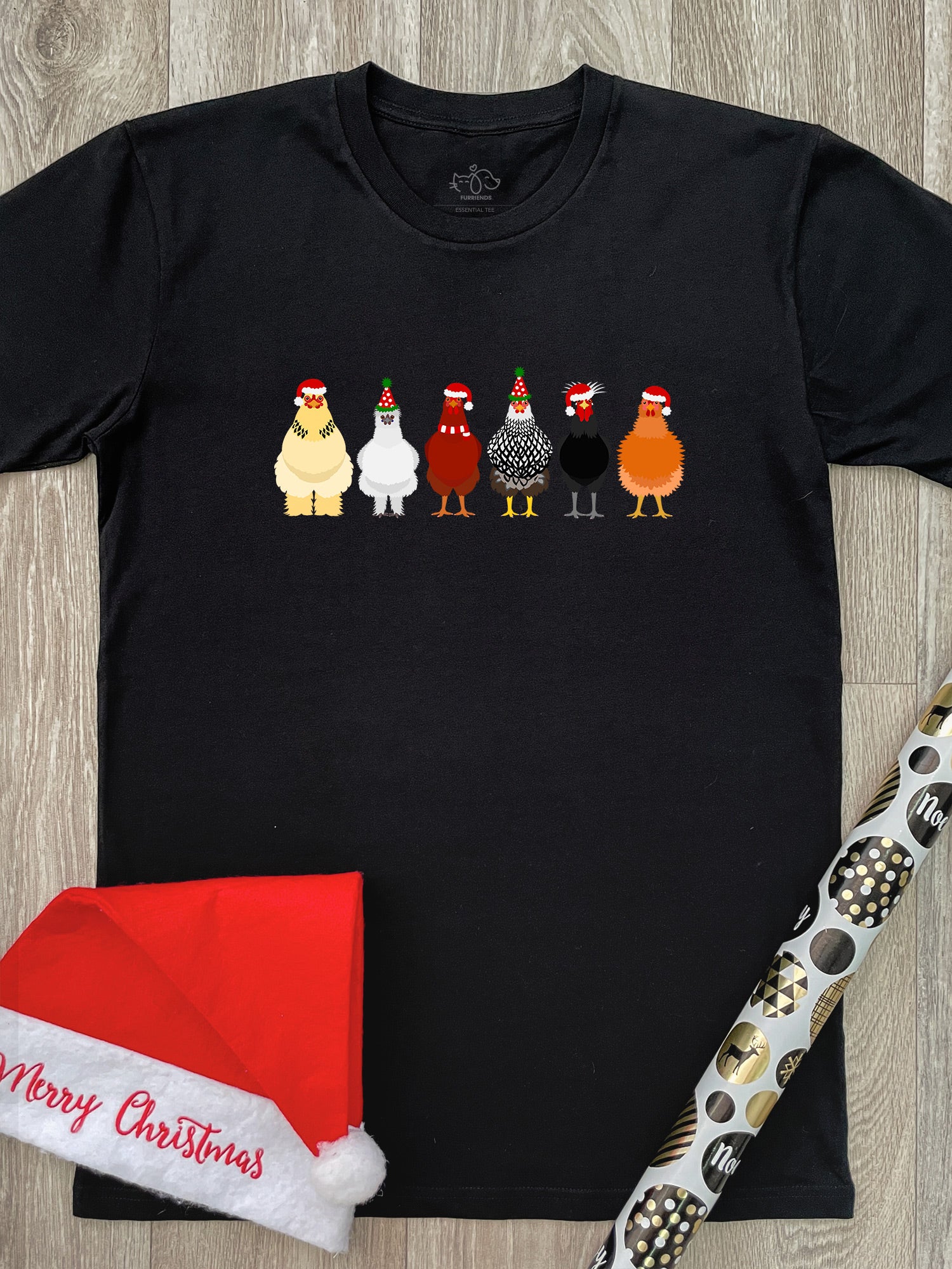 Merry Clucking Christmas Essential Unisex Tee