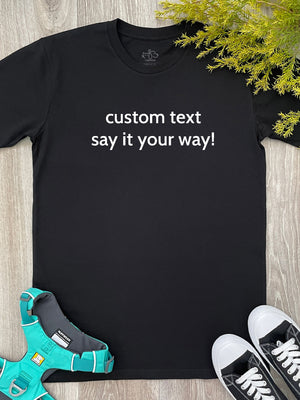 Customisable Text Essential Unisex Tee