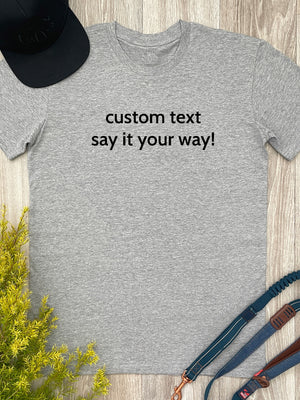 Customisable Text Essential Unisex Tee