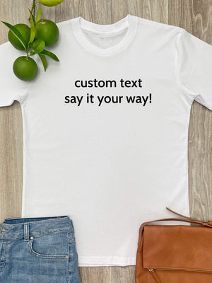 Customisable Text Essential Unisex Tee