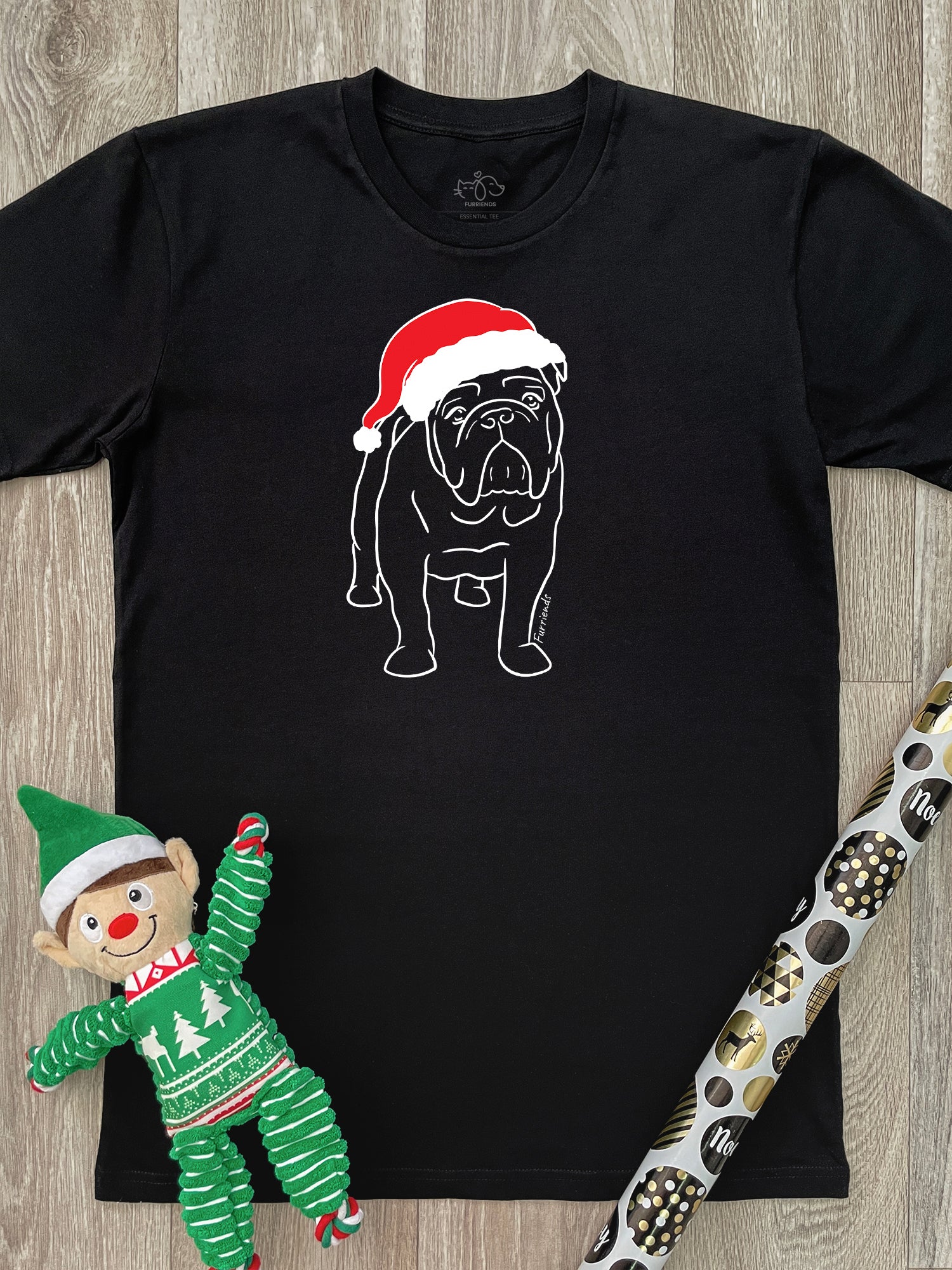 British Bulldog Christmas Edition Essential Unisex Tee