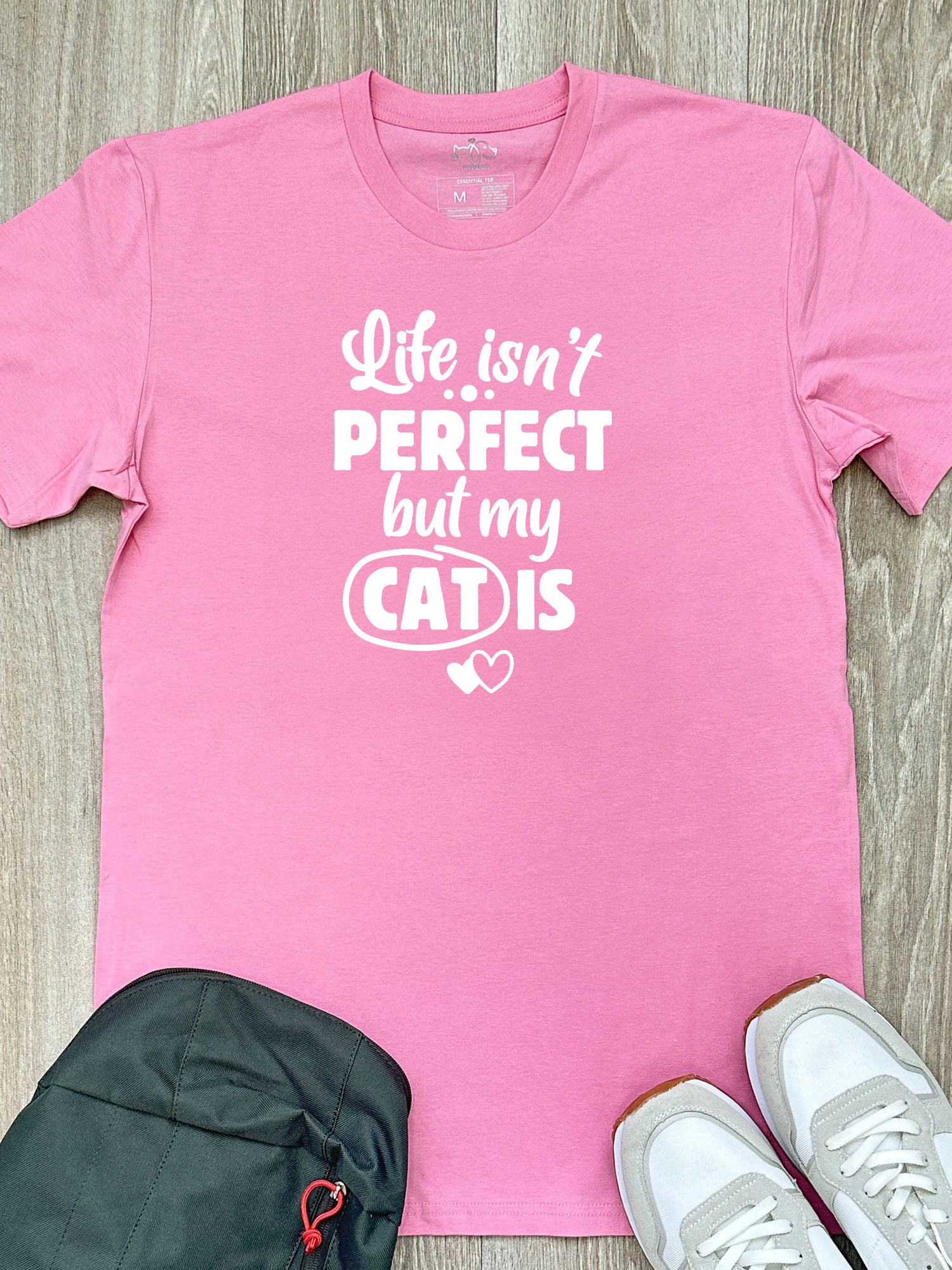 Life Isn't Perfect, But My Cat Is Essential Unisex Tee