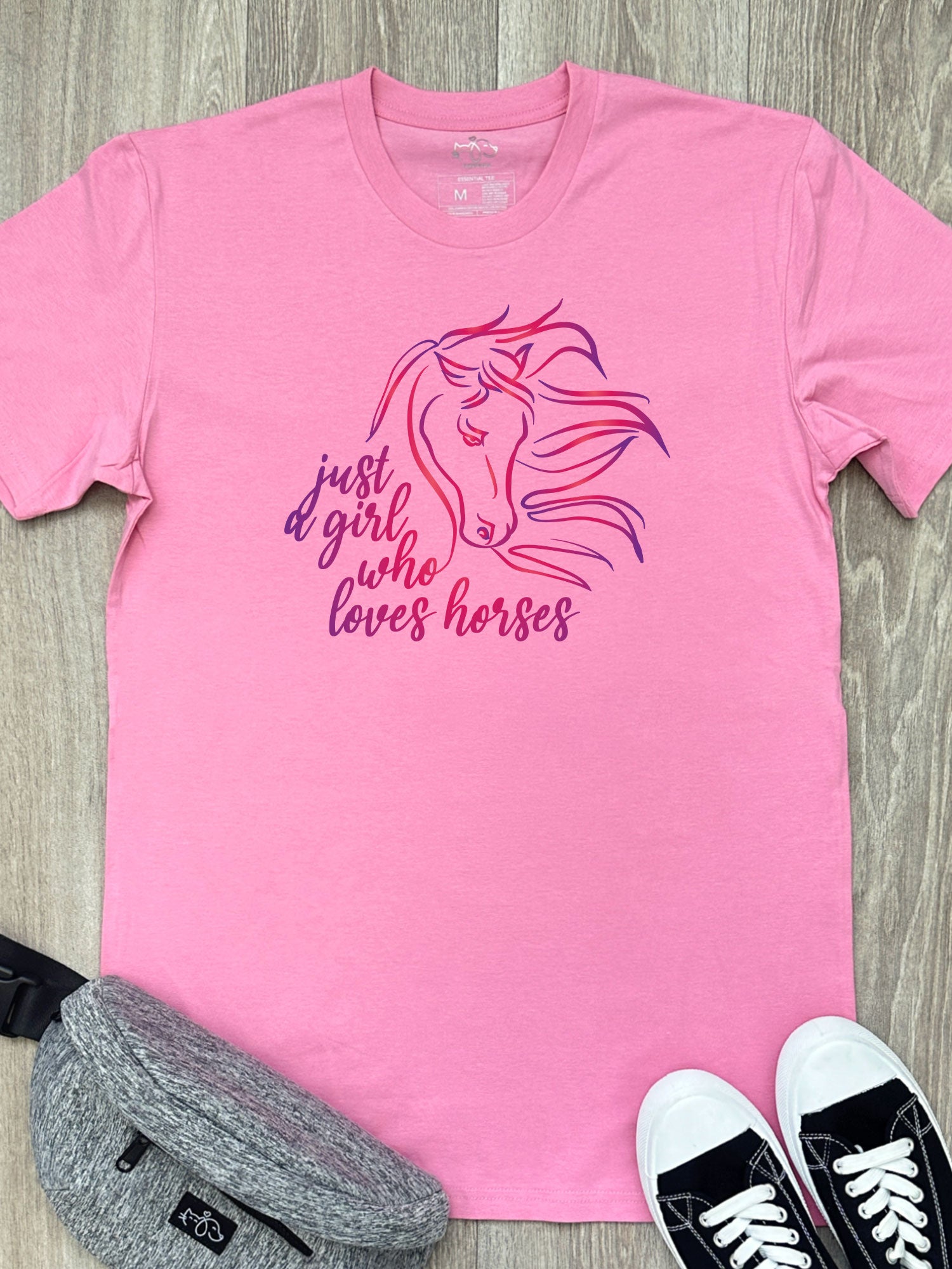 Just A Girl Who Loves Horses Essential Unisex Tee