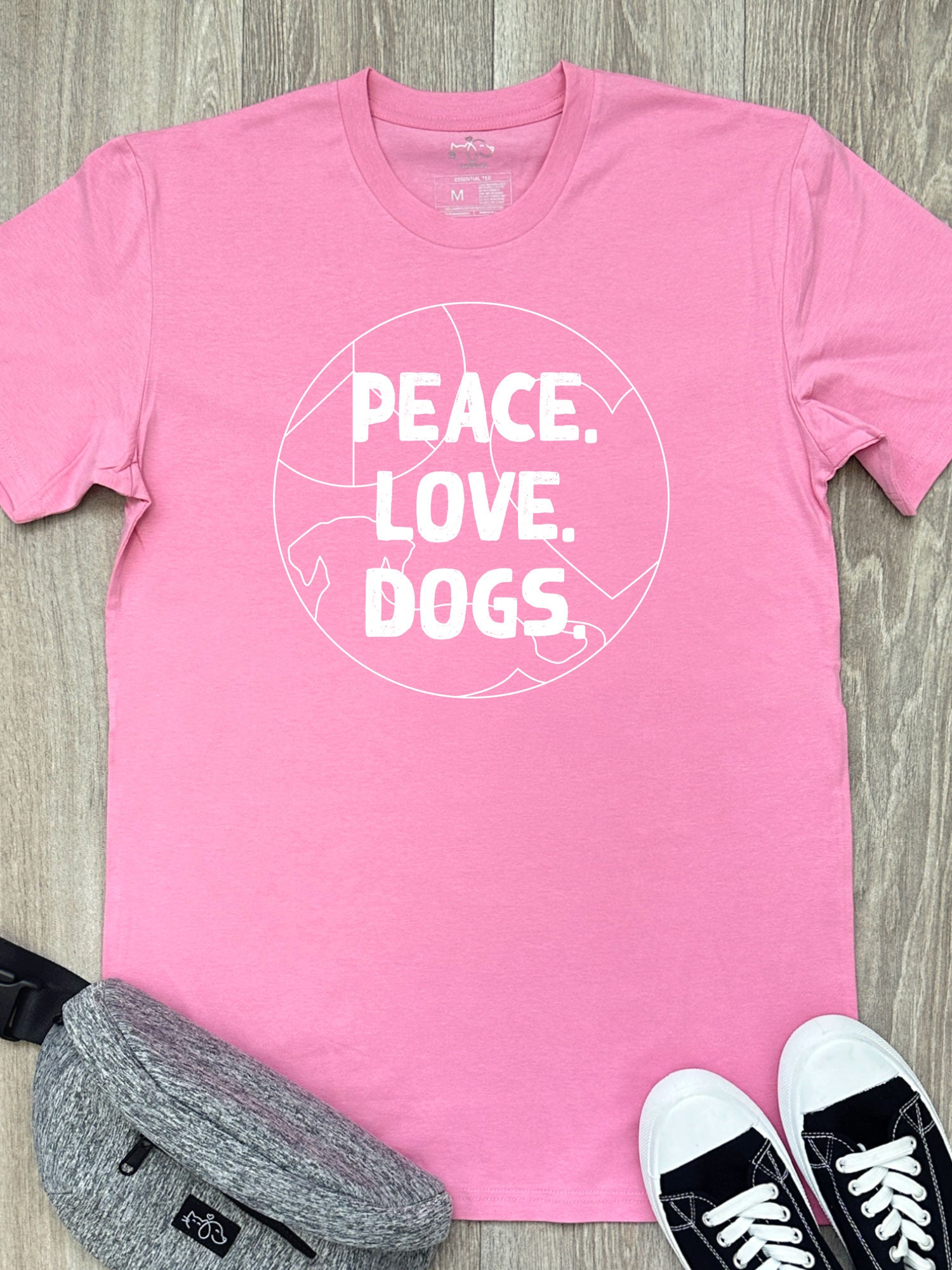 Peace. Love. Dogs. Essential Unisex Tee