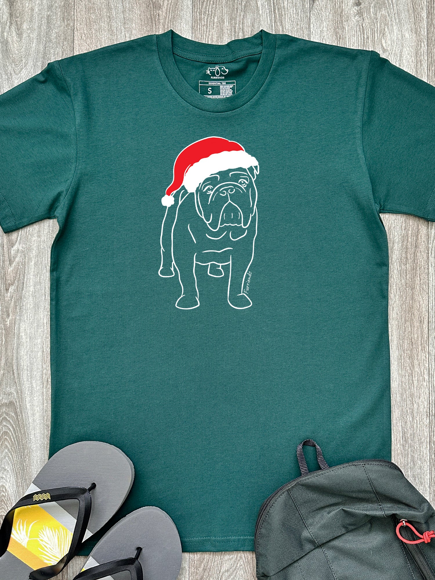 British Bulldog Christmas Edition Essential Unisex Tee