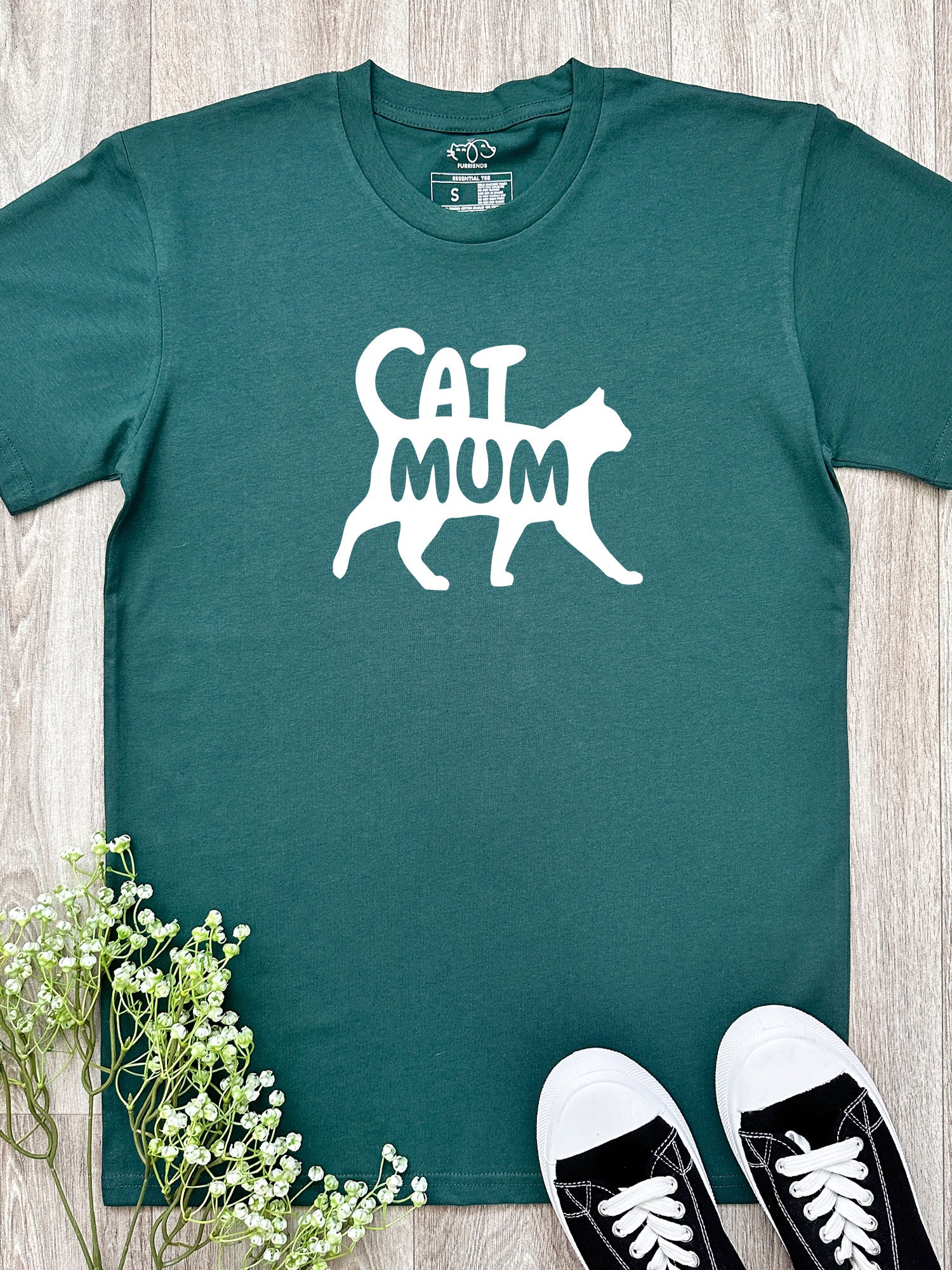 Cat Mum Silhouette Essential Unisex Tee