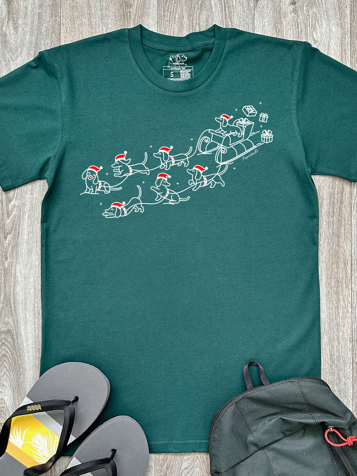 Dachshund Through The Snow Essential Unisex Tee