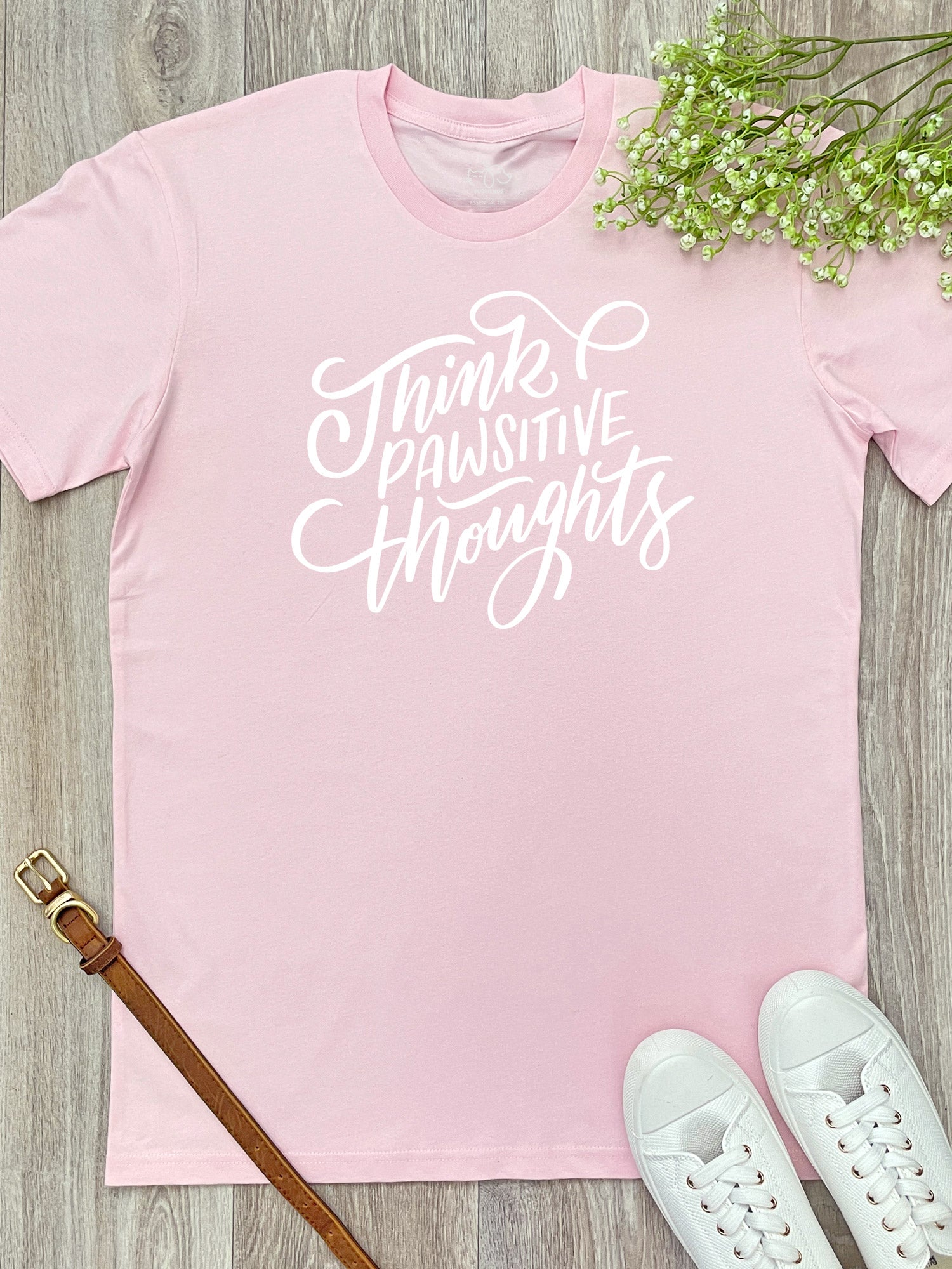 Think Pawsitive Thoughts Essential Unisex Tee