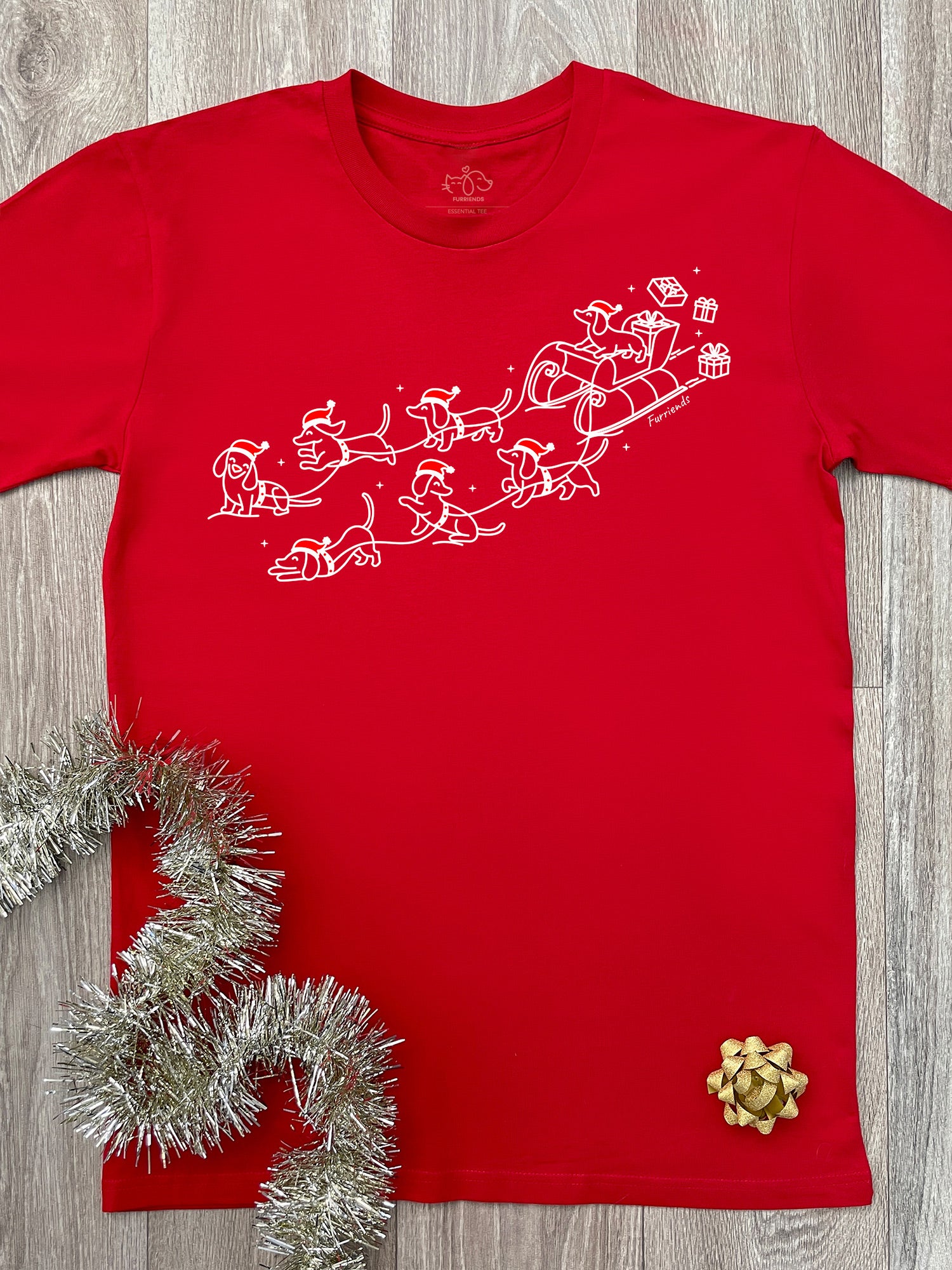 Dachshund Through The Snow Essential Unisex Tee