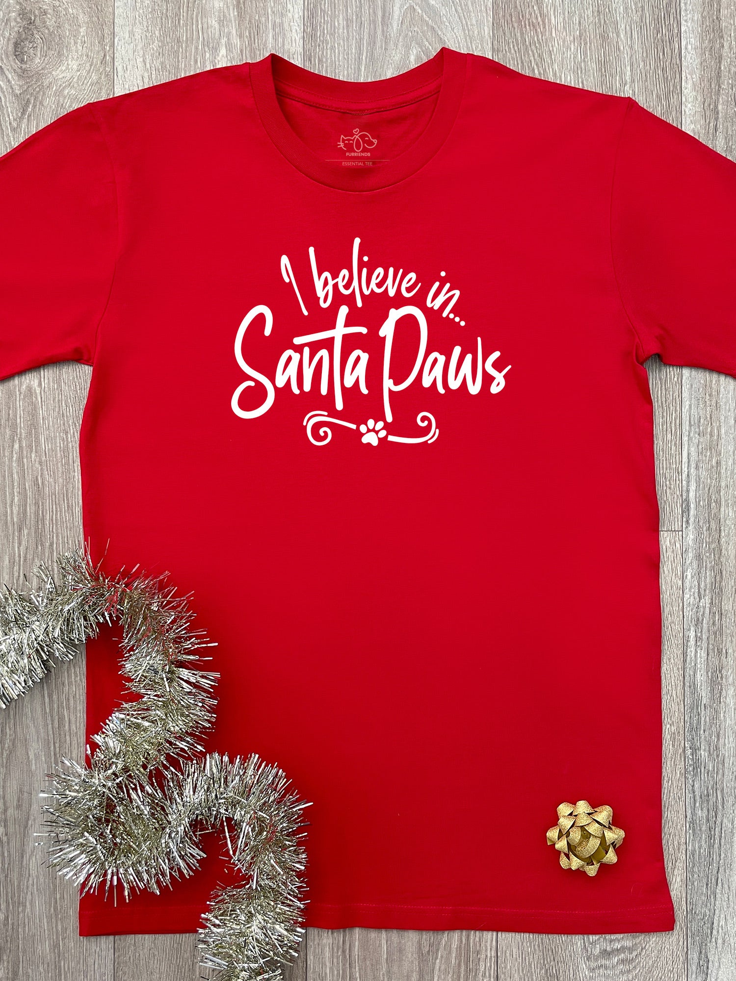 I Believe In Santa Paws Essential Unisex Tee