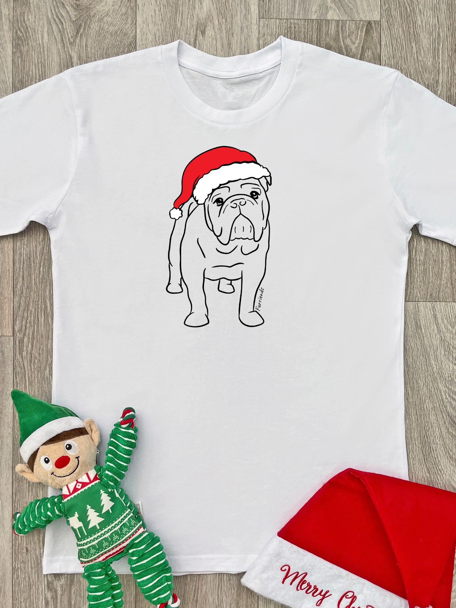 British Bulldog Christmas Edition Essential Unisex Tee