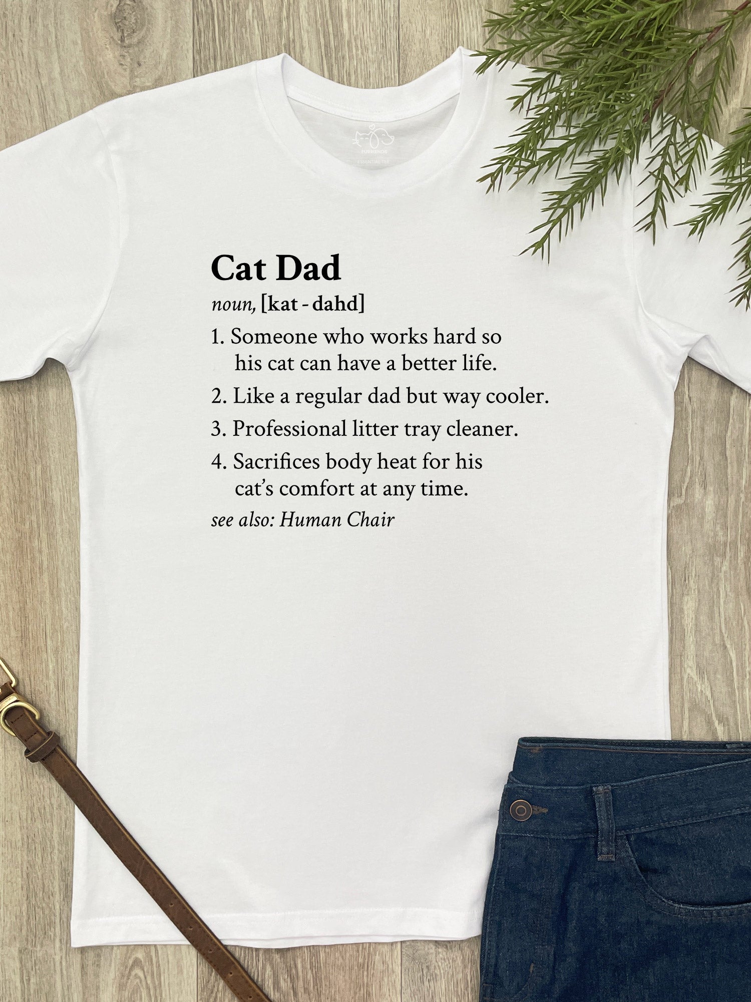 Cat Dad Definition Essential Unisex Tee