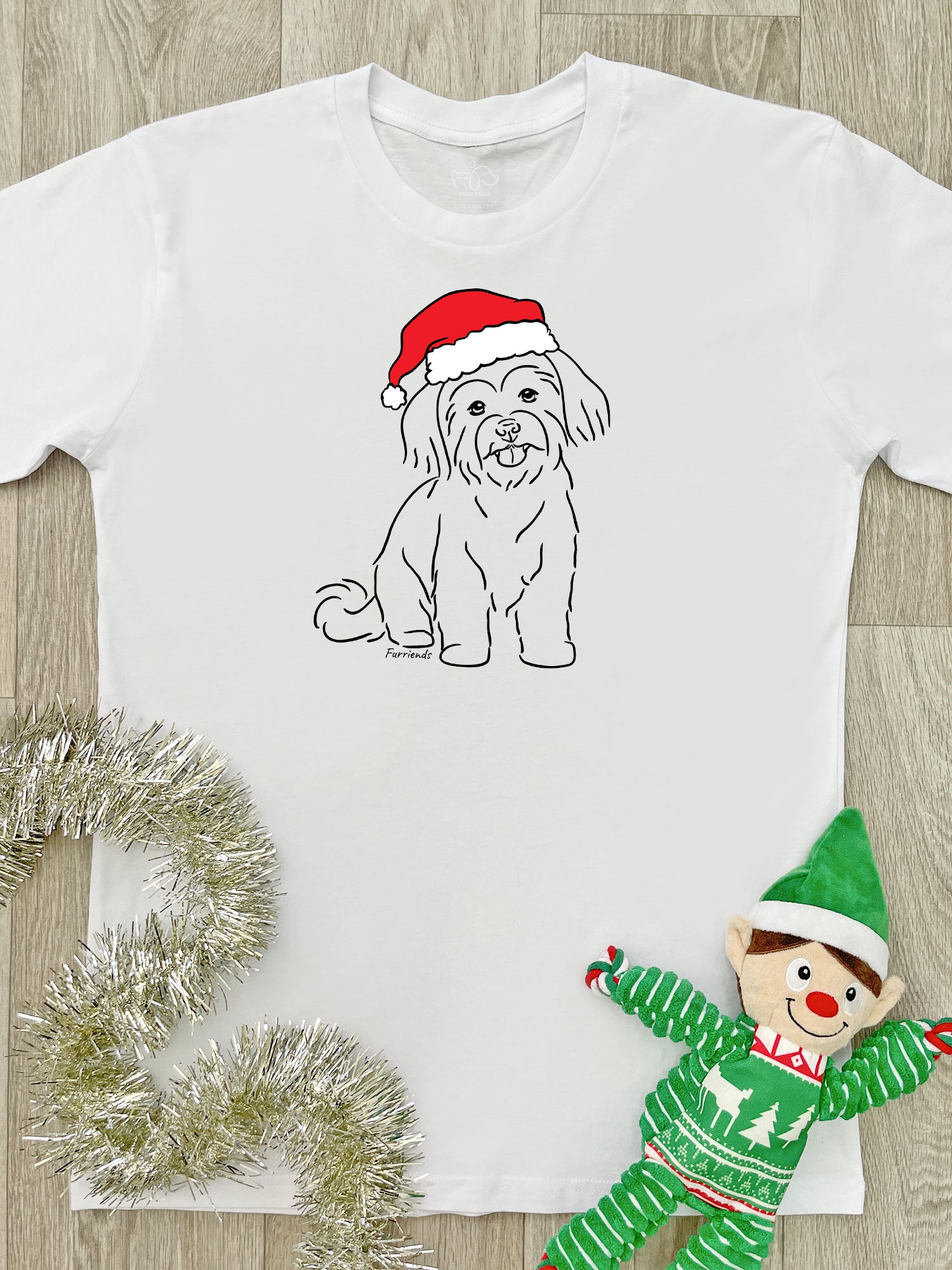 Maltese Terrier Christmas Edition Essential Unisex Tee