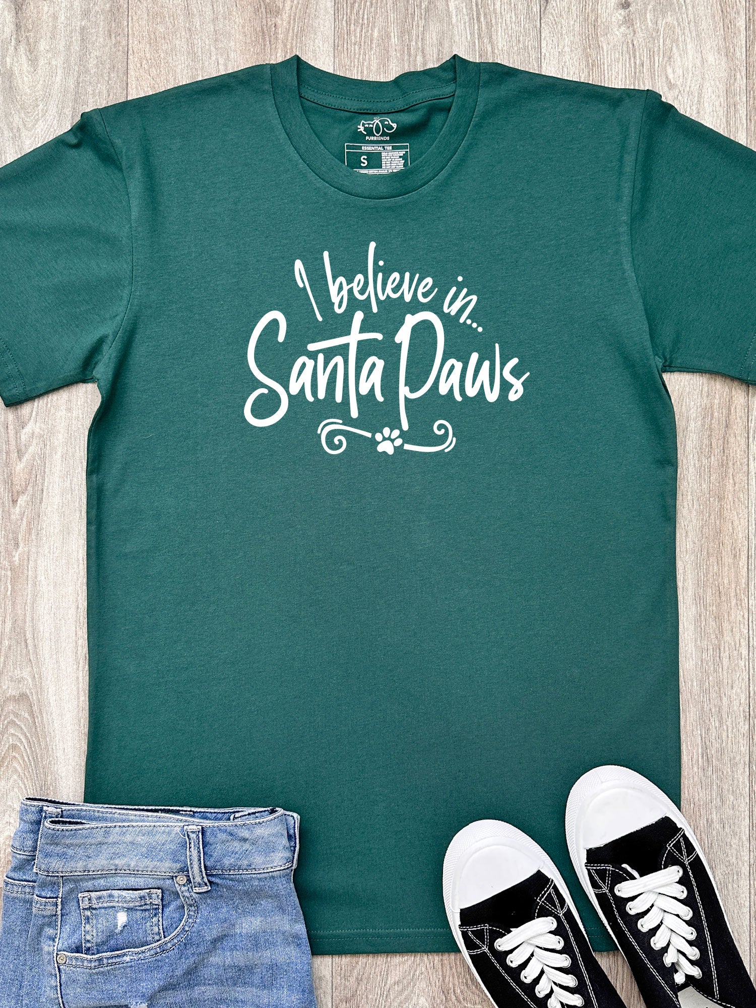 I Believe In Santa Paws Essential Unisex Tee