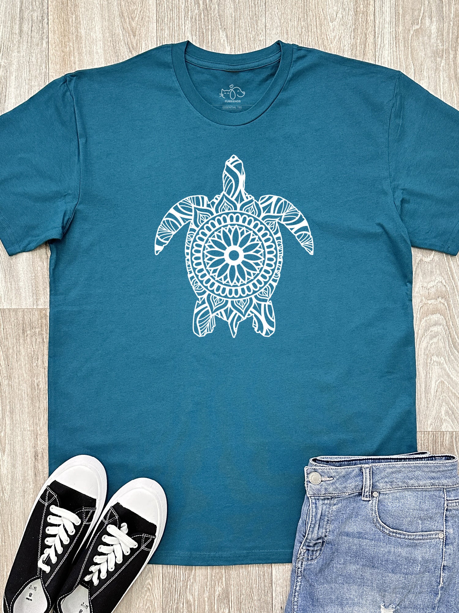 Turtle Mandala Essential Unisex Tee