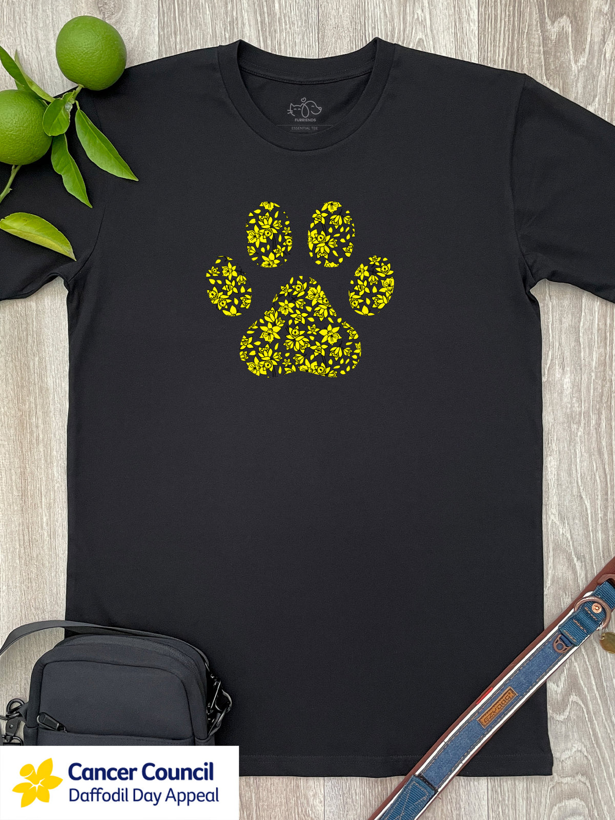 LIMITED EDITION Light After Dark Paw Print Essential Unisex Tee