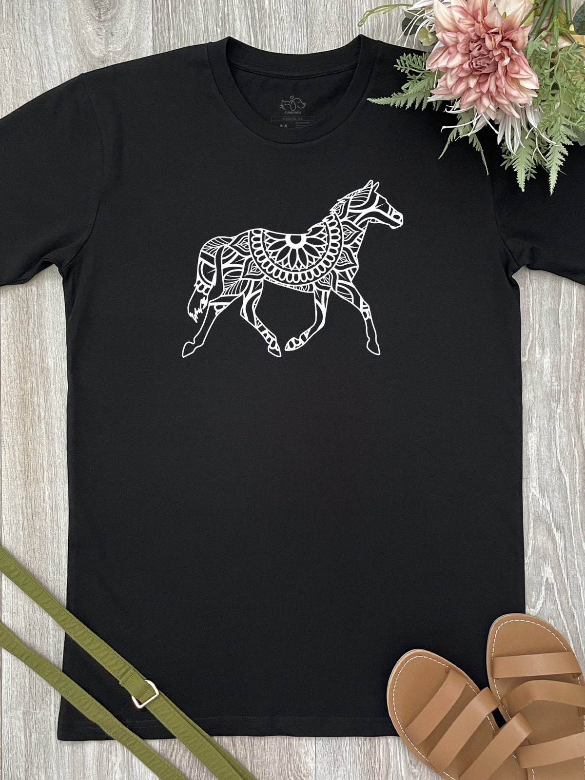 Horse Mandala Essential Unisex Tee