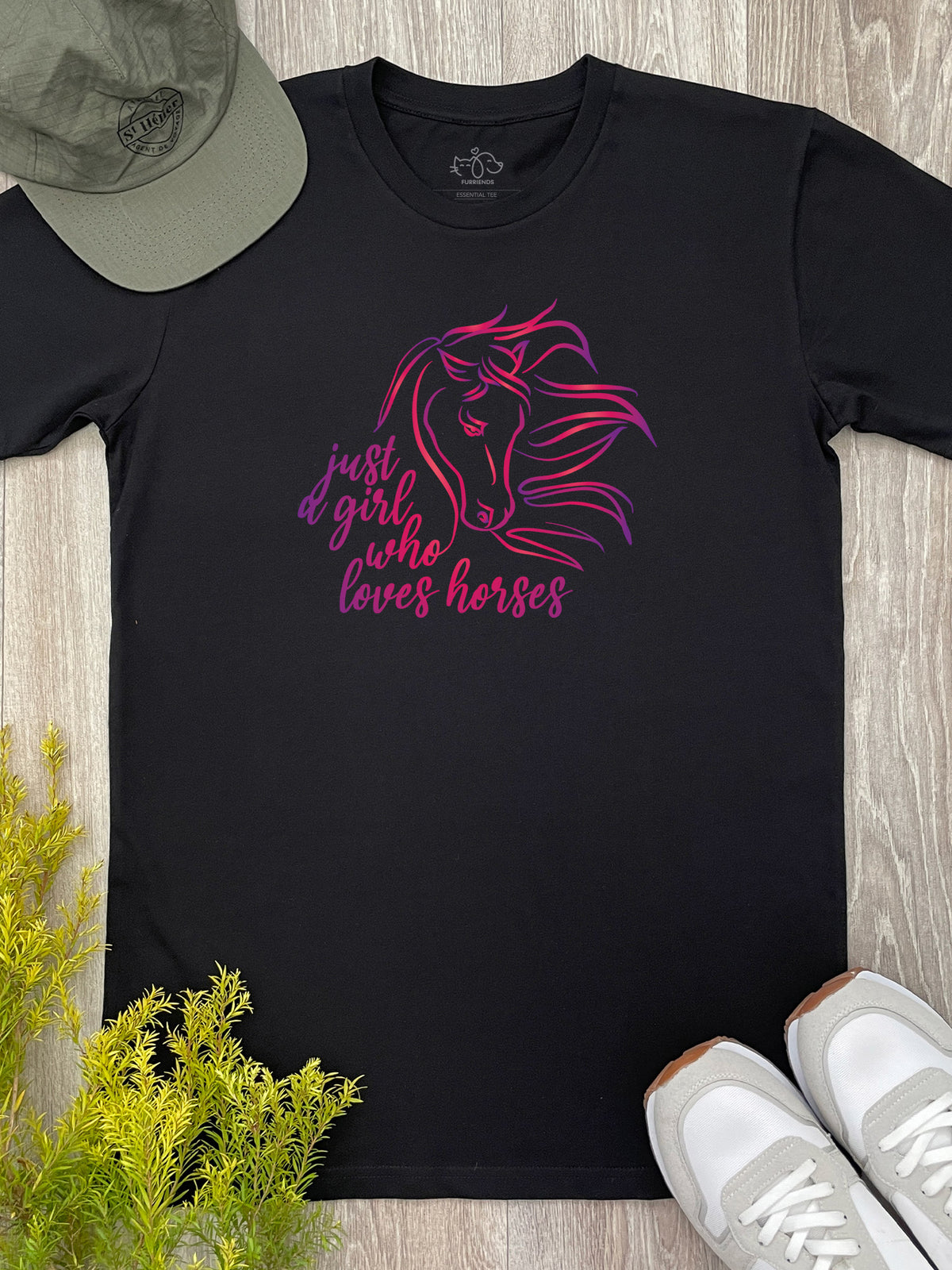 Just A Girl Who Loves Horses Essential Unisex Tee