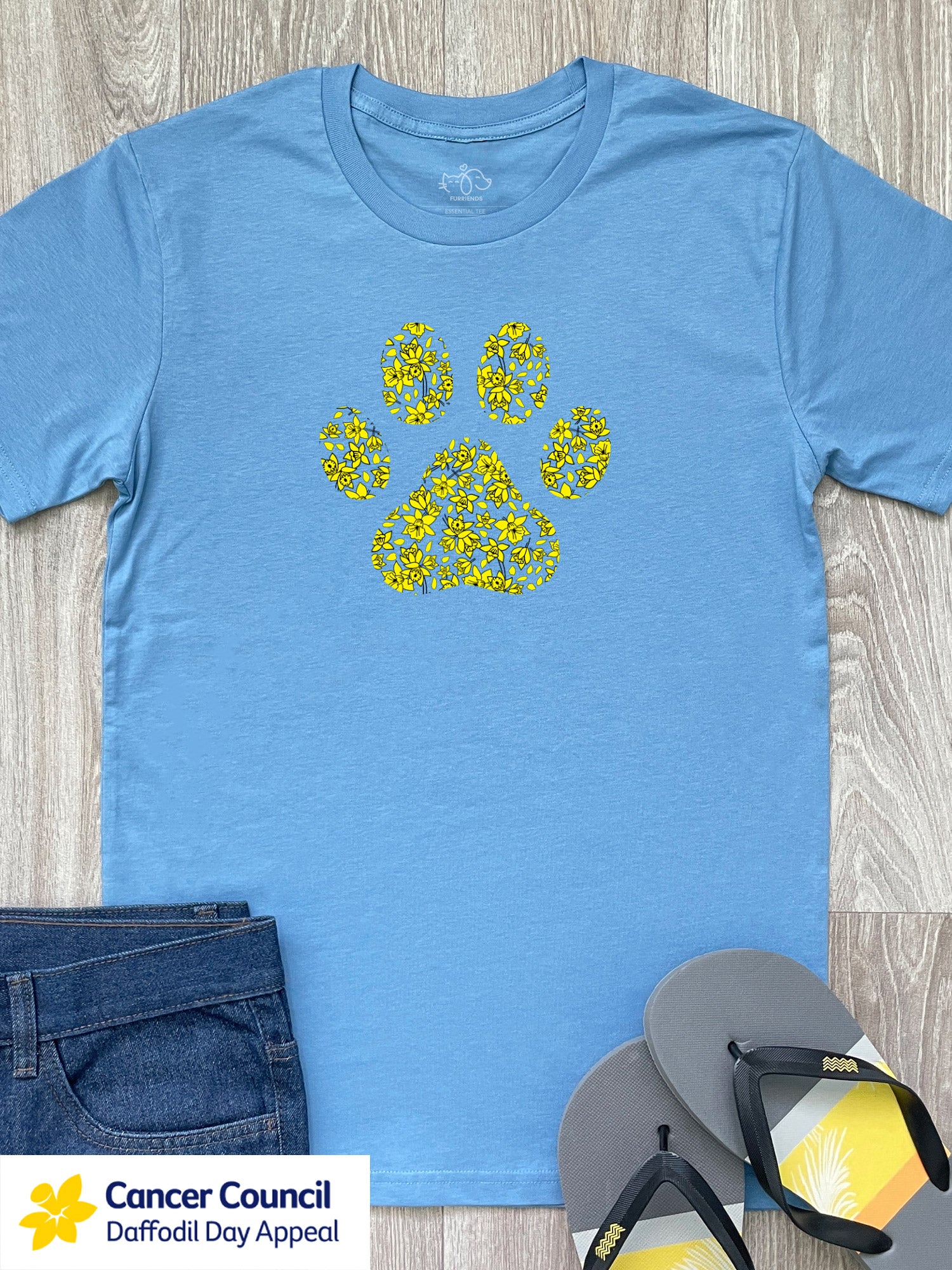 LIMITED EDITION Light After Dark Paw Print Essential Unisex Tee