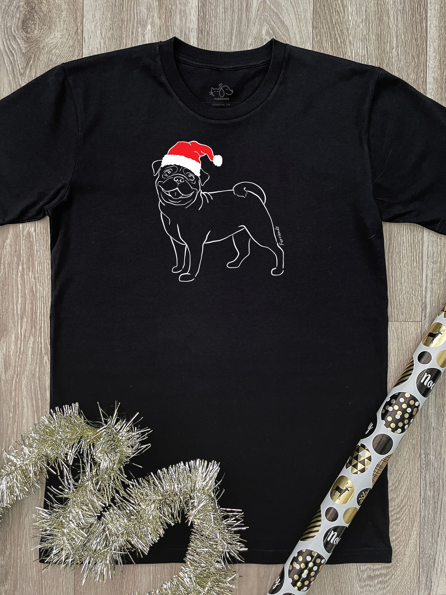 Pug Christmas Edition Essential Unisex Tee