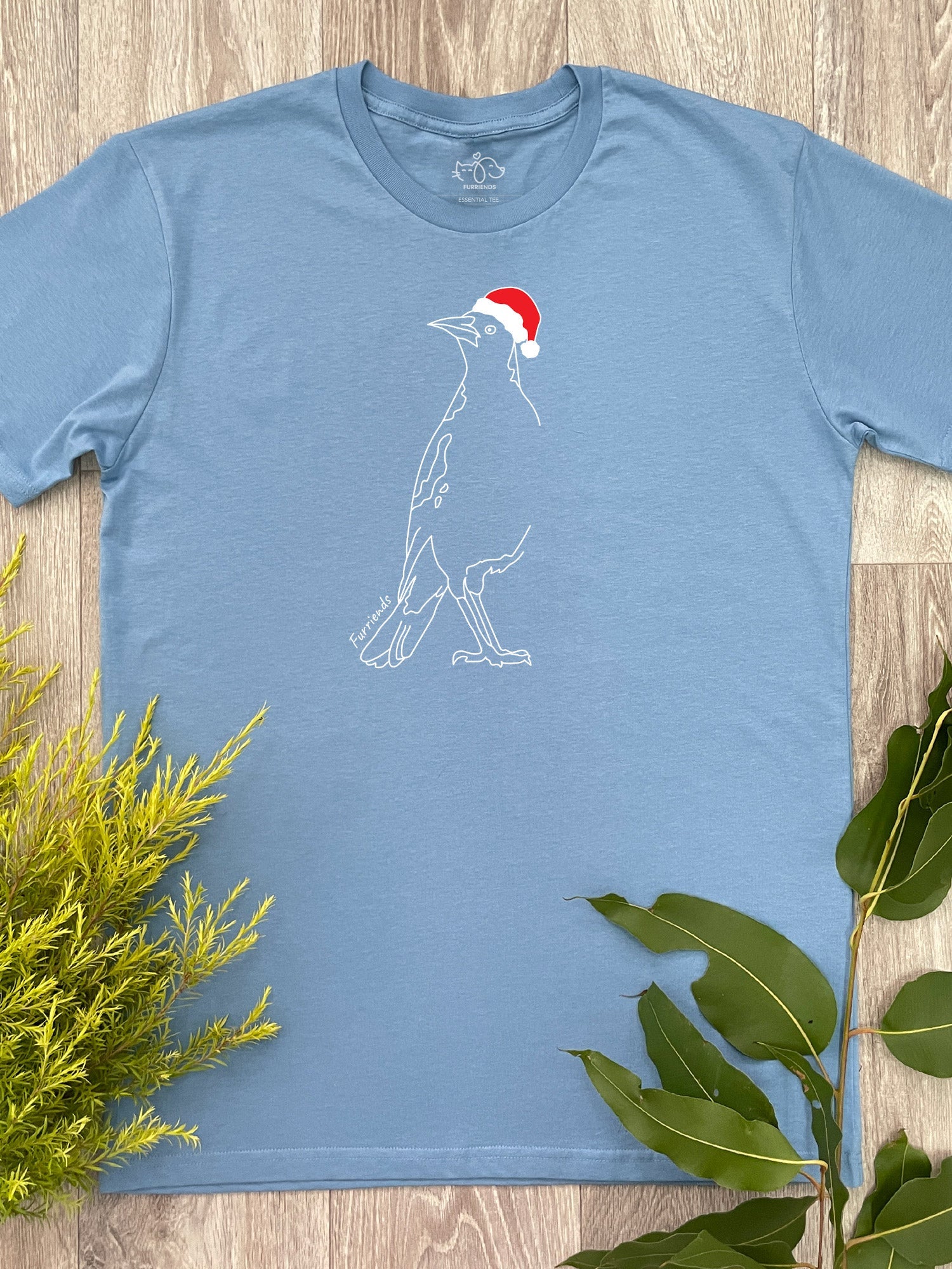 Magpie Christmas Edition Essential Unisex Tee (SIZE 3XL GREY;) ***SALE***