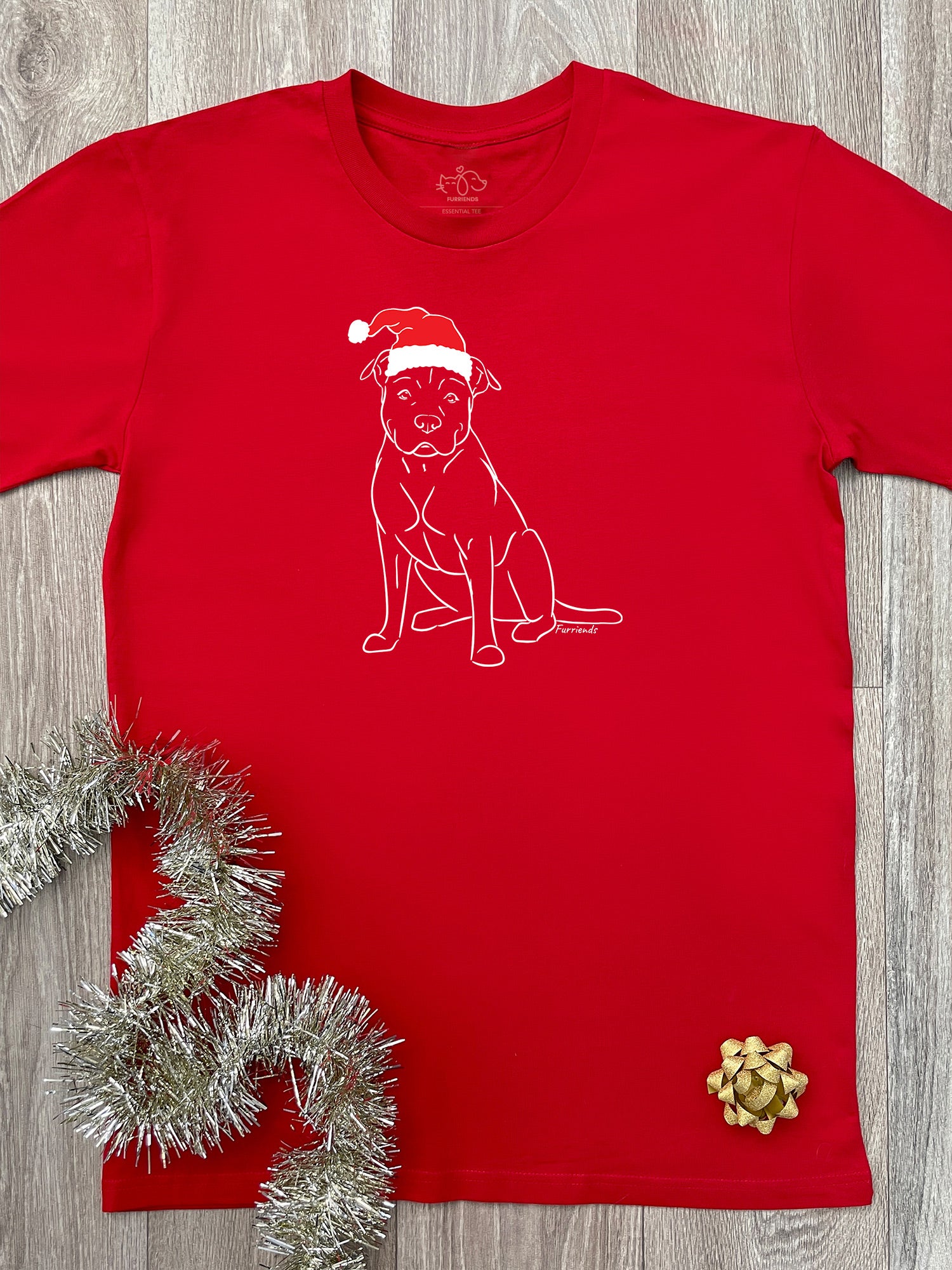 American Staffordshire Terrier Christmas Edition Essential Unisex Tee