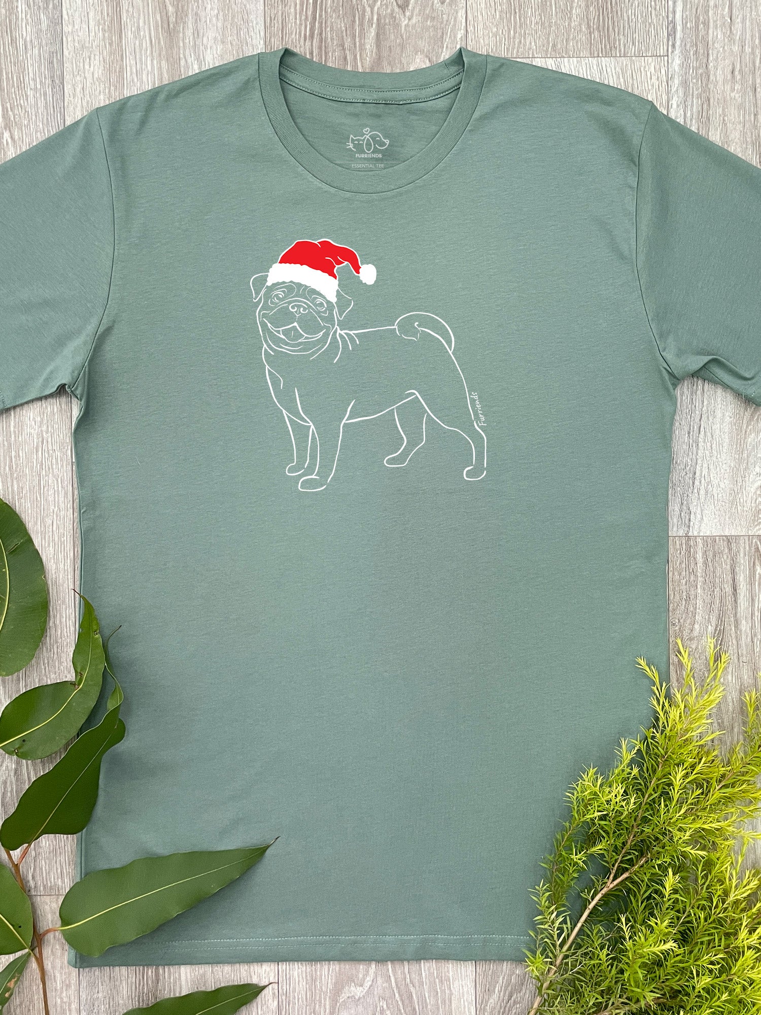 Pug Christmas Edition Essential Unisex Tee