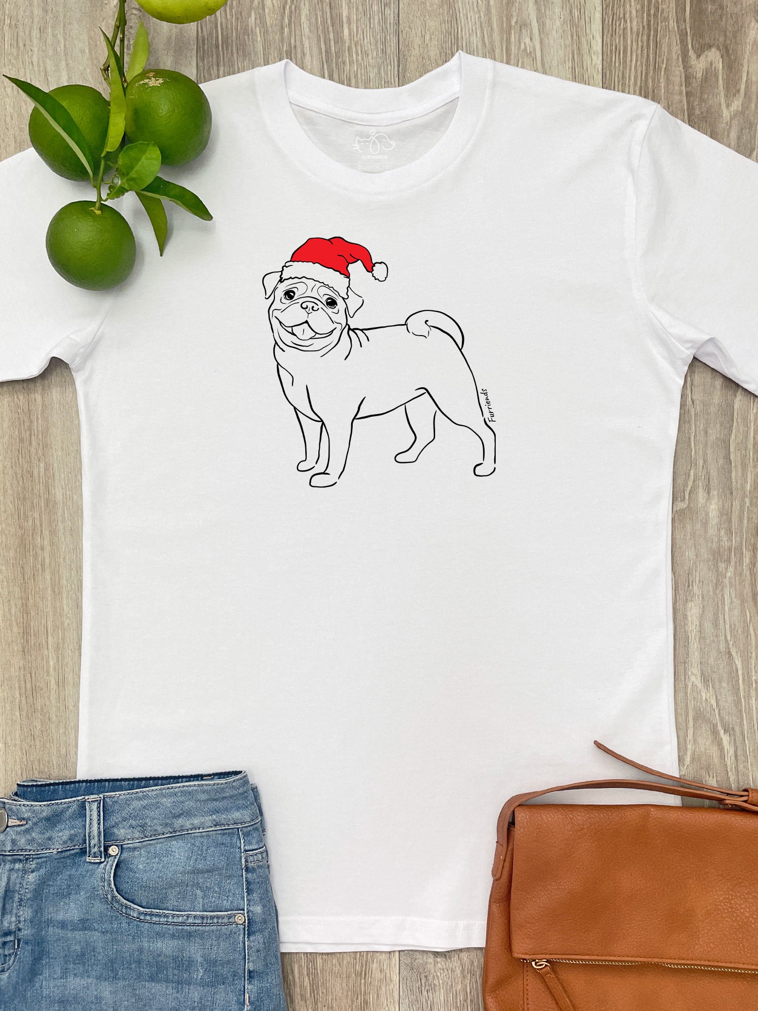 Pug Christmas Edition Essential Unisex Tee