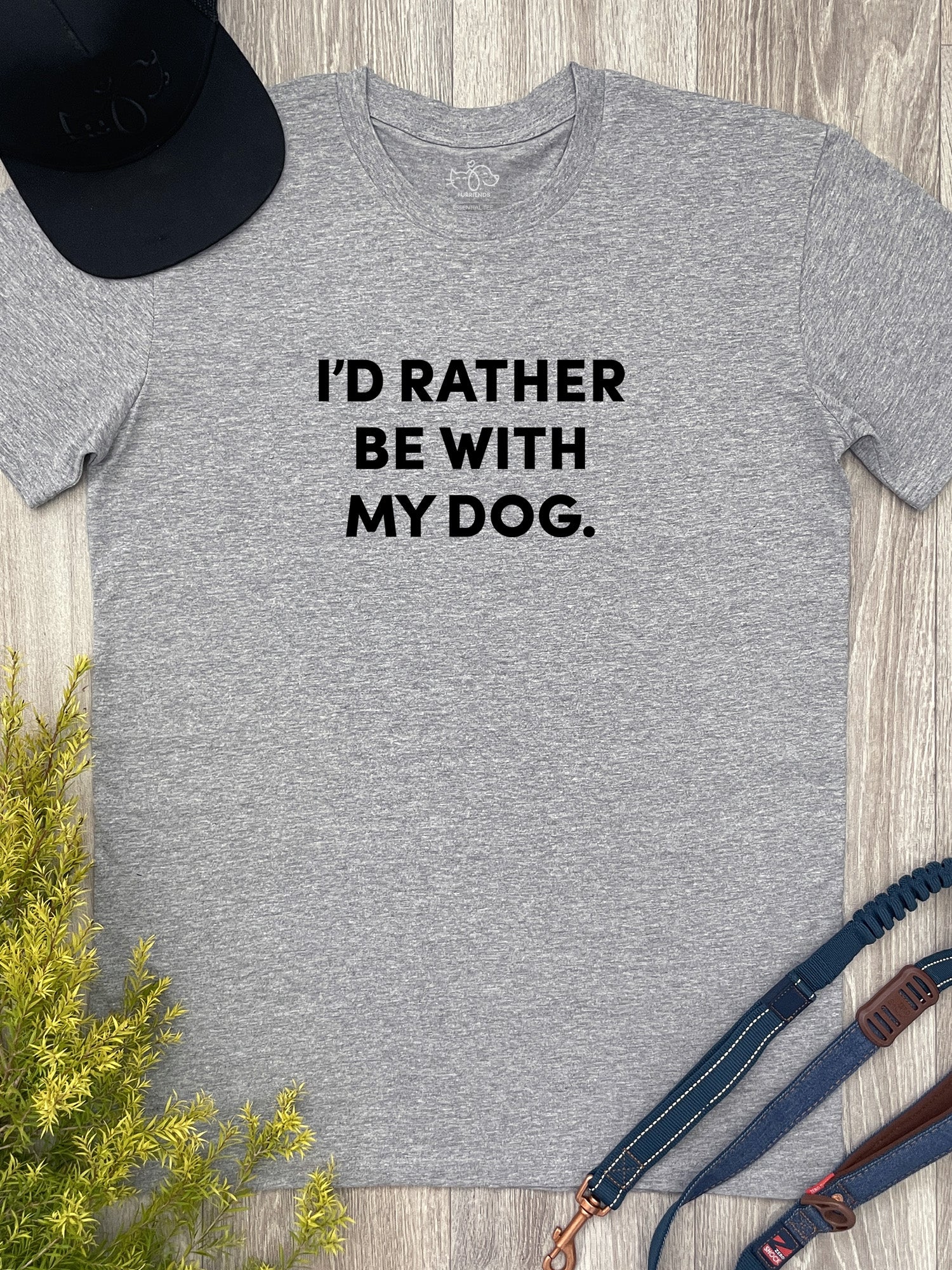 I'd Rather Be With My Dog. Essential Unisex Tee