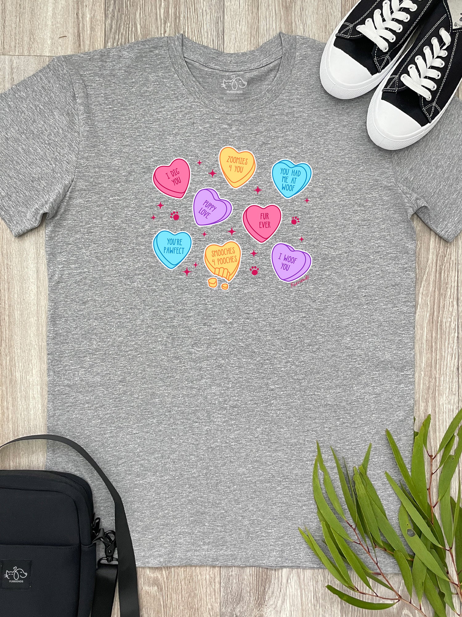 Candy Hearts - Dog Essential Unisex Tee