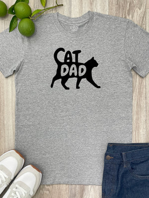 Cat Dad Silhouette Essential Unisex Tee