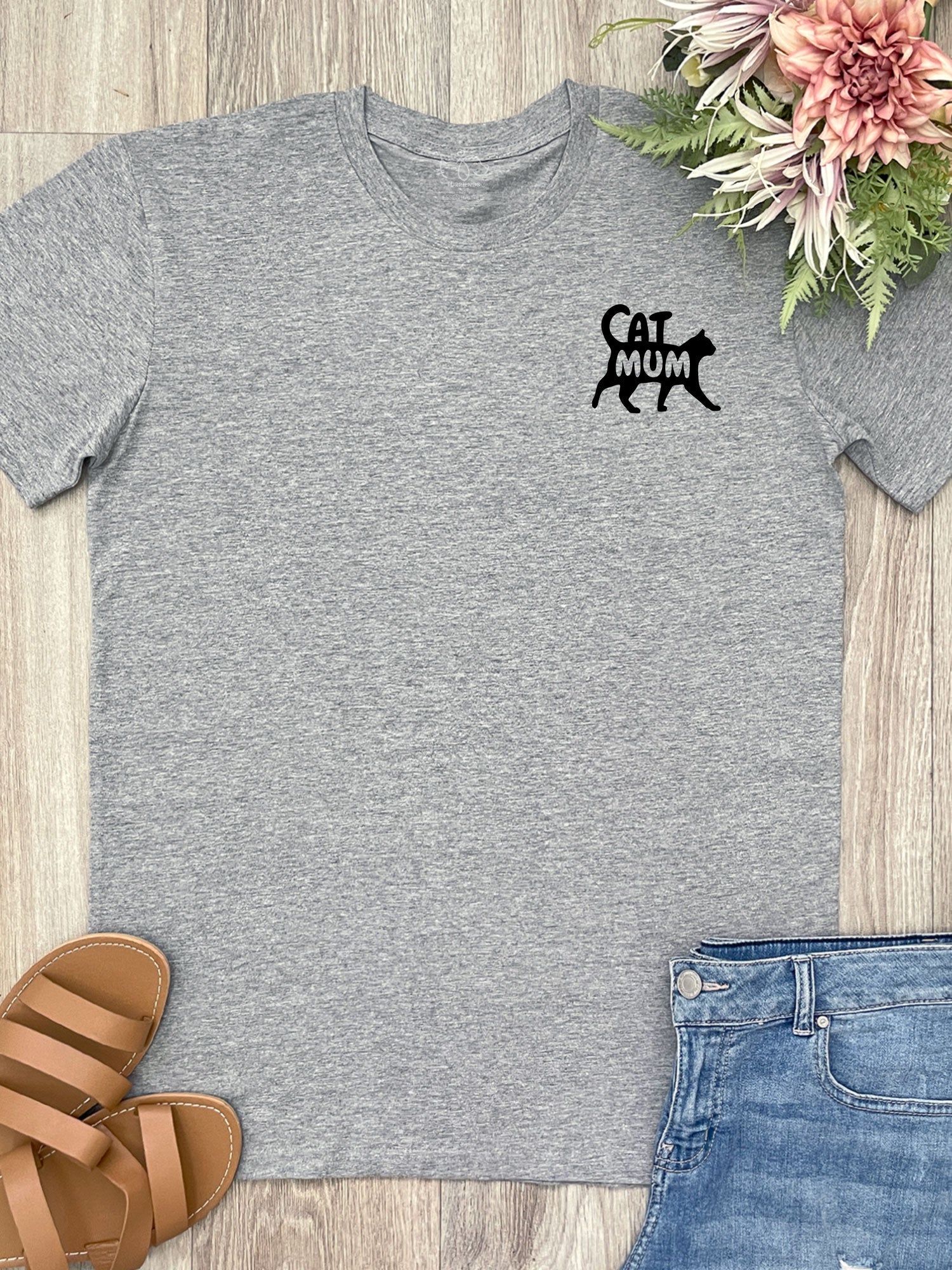 Cat Mum Silhouette Essential Unisex Tee