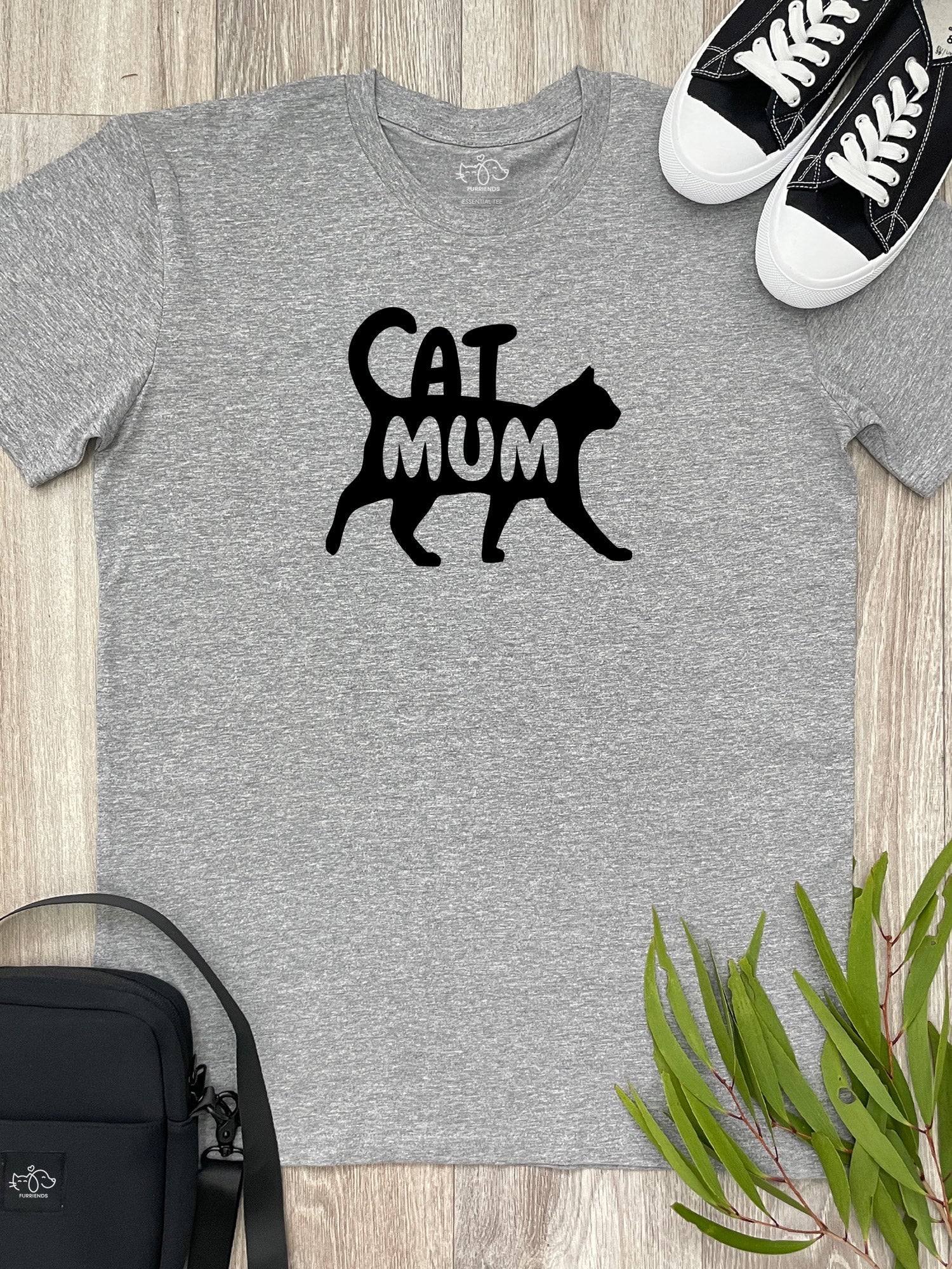 Cat Mum Silhouette Essential Unisex Tee