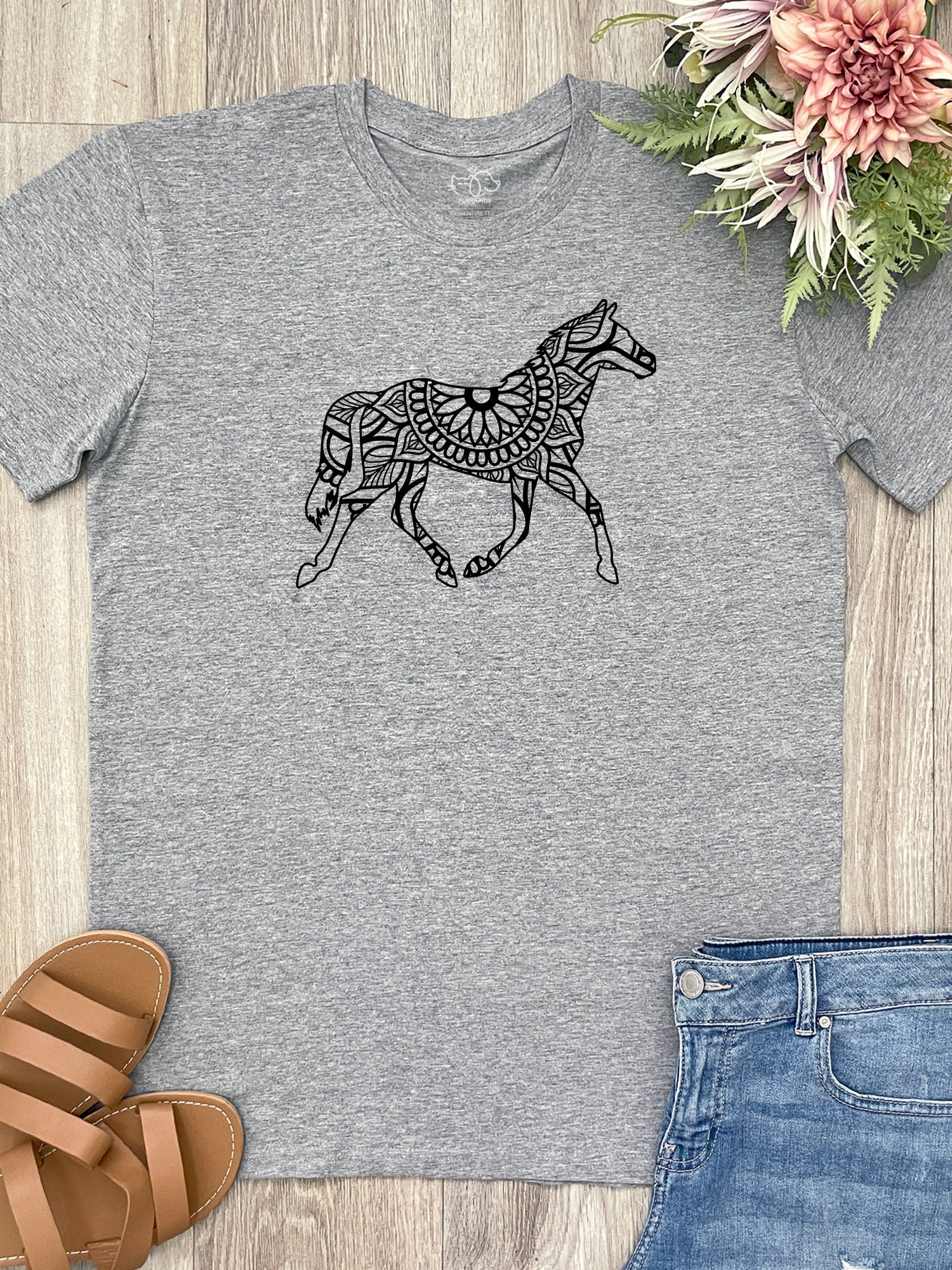 Horse Mandala Essential Unisex Tee