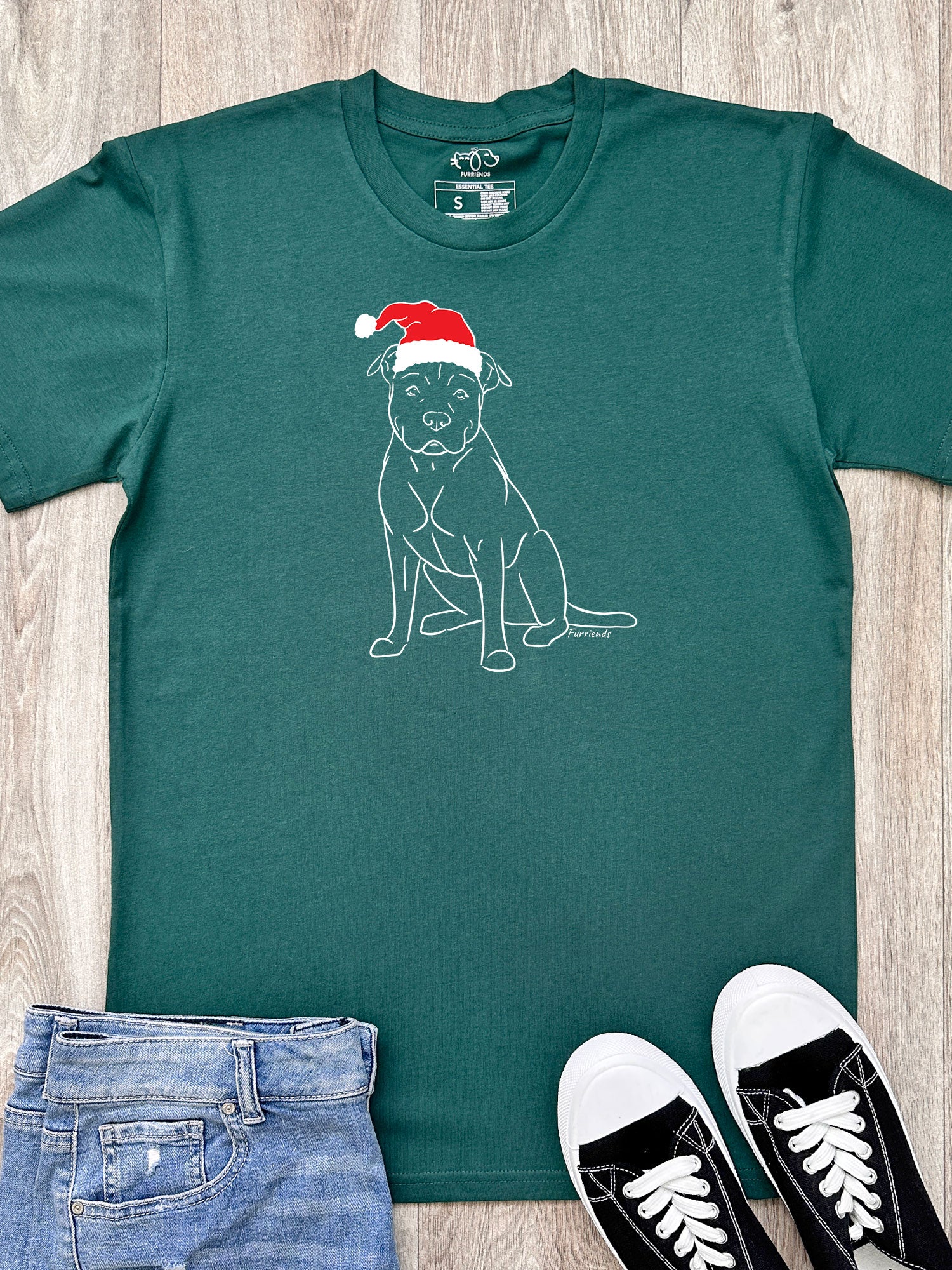 American Staffordshire Terrier Christmas Edition Essential Unisex Tee