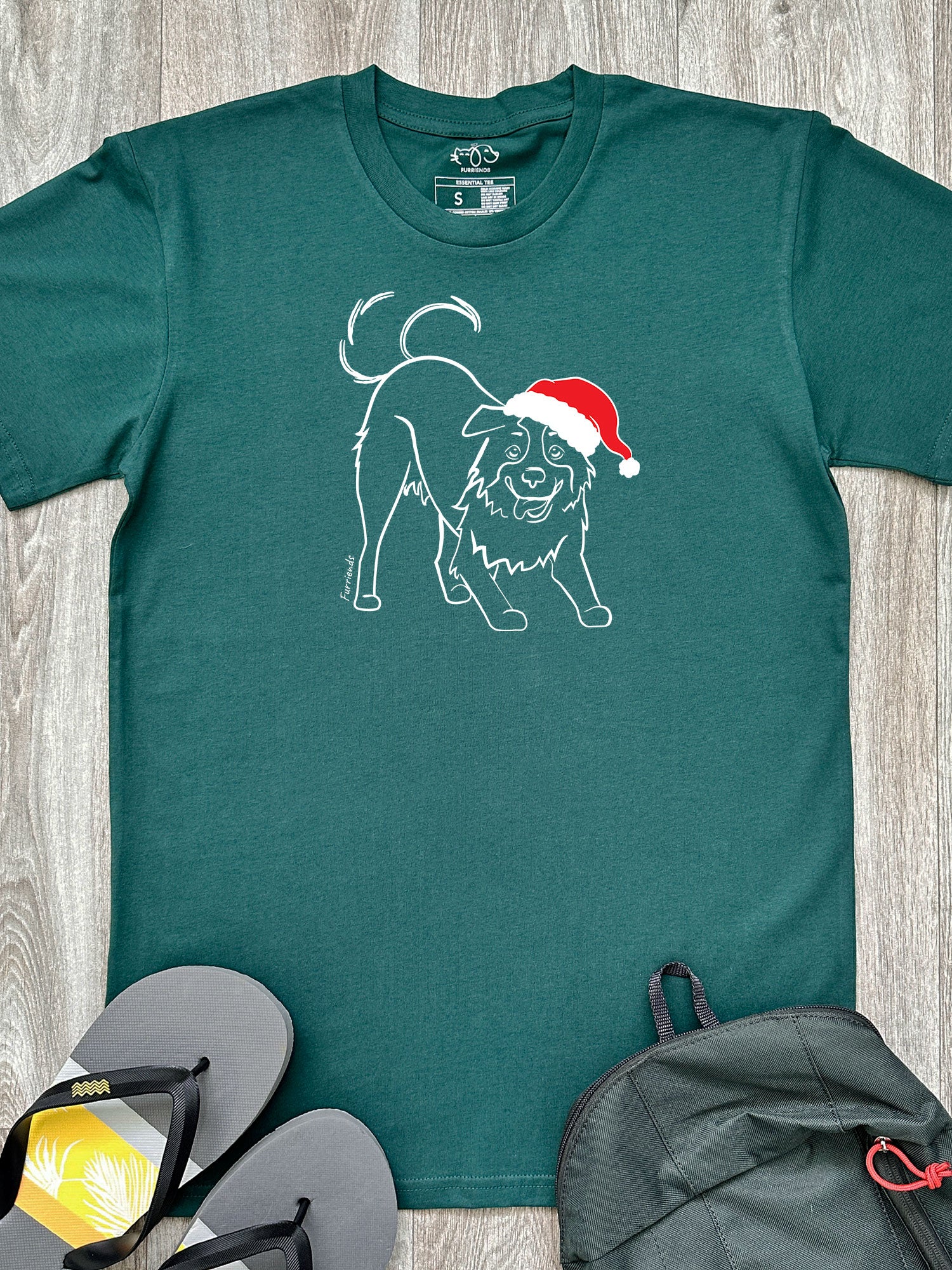 Border Collie Christmas Edition Essential Unisex Tee