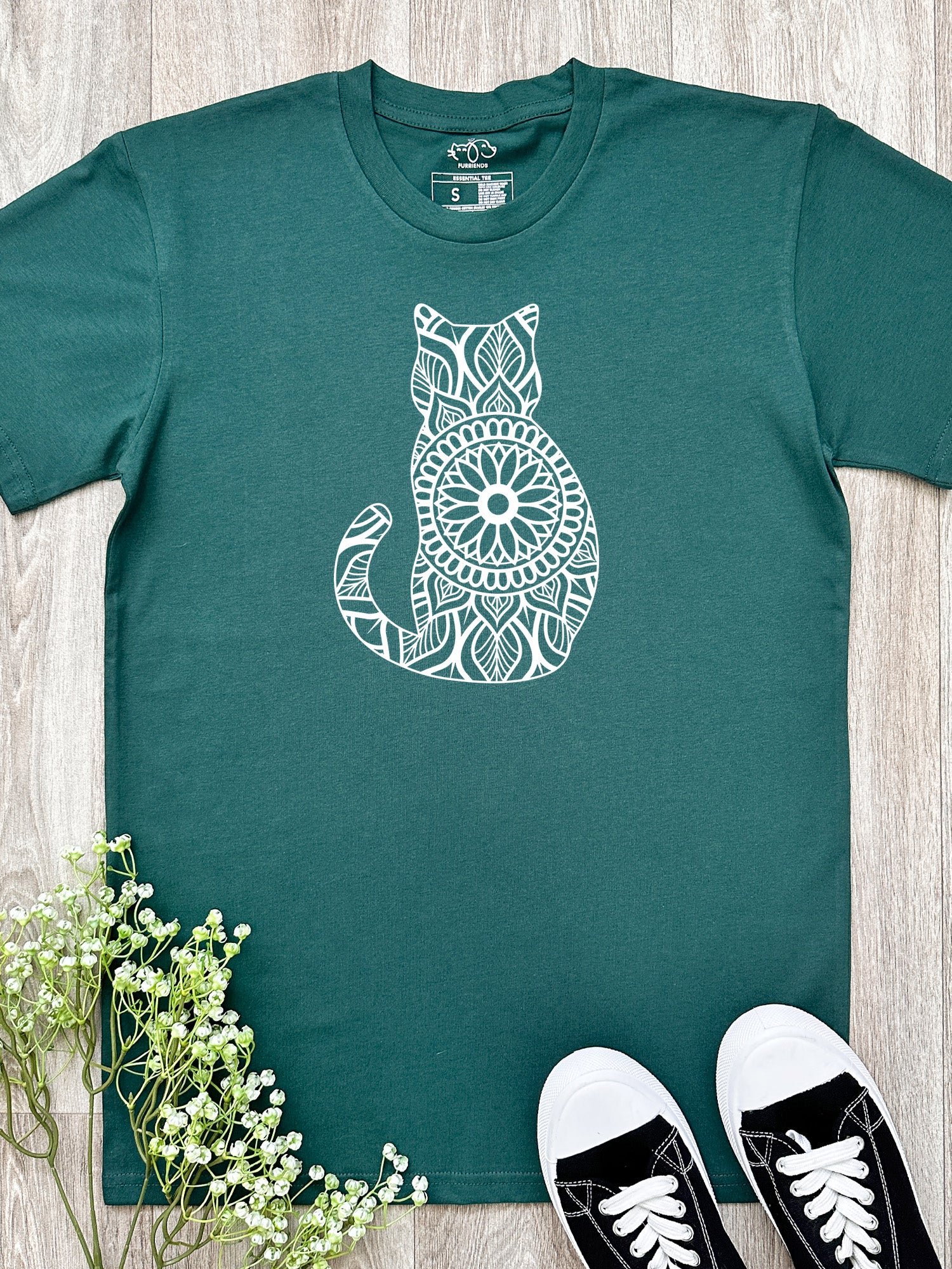 Cat Mandala Essential Unisex Tee