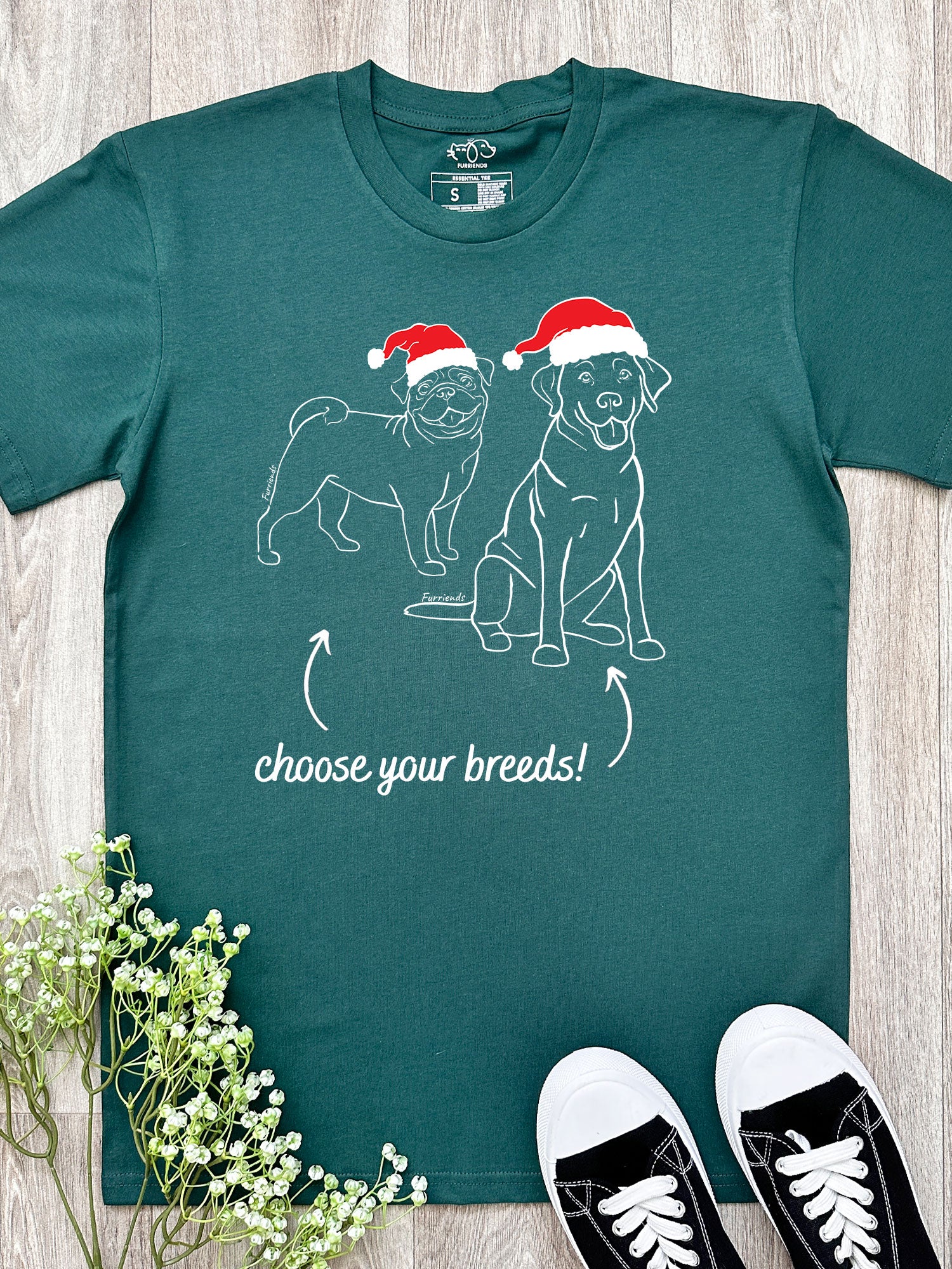 Christmas Edition Dual Breed Customisable Essential Unisex Tee