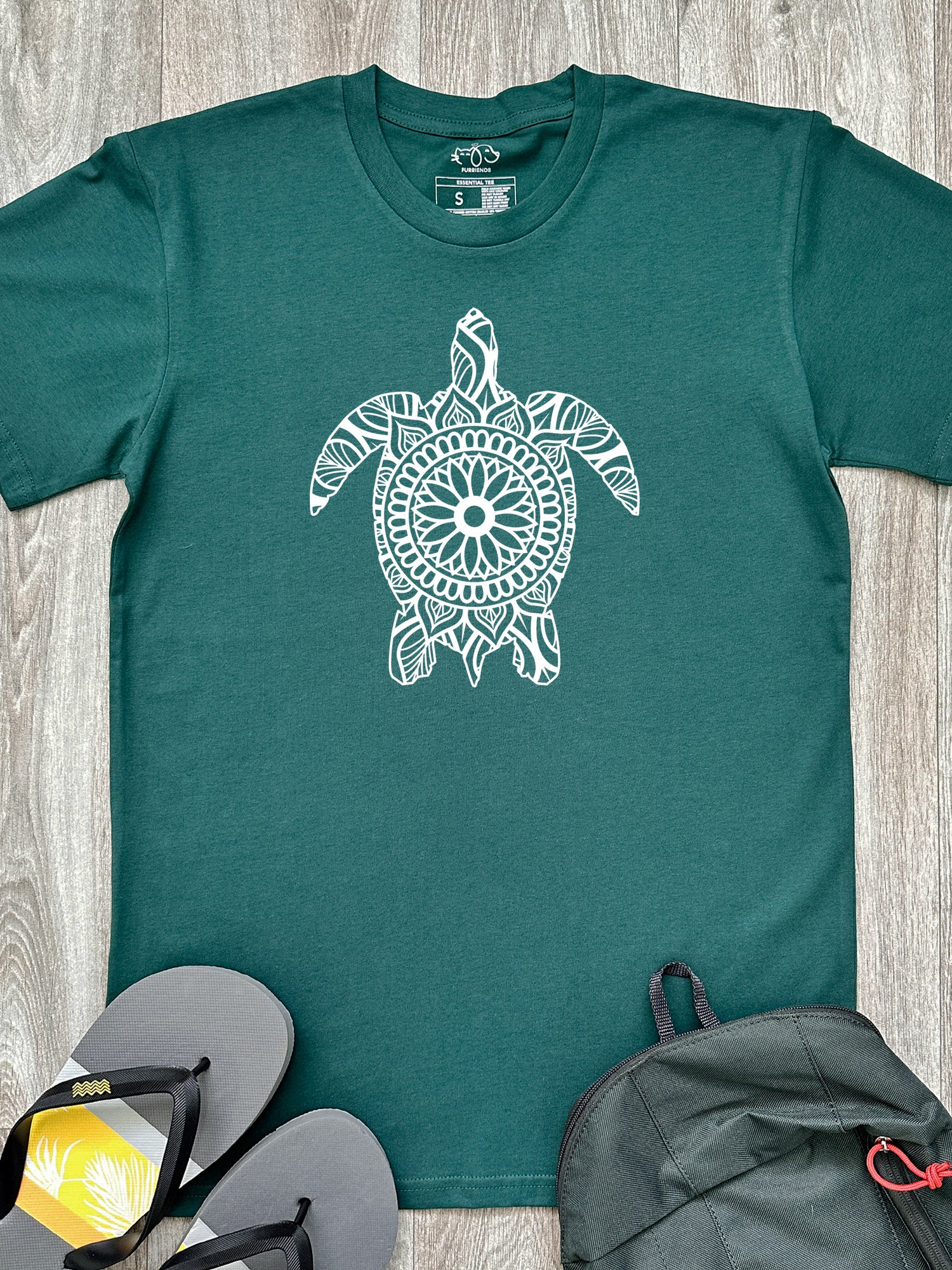 Turtle Mandala Essential Unisex Tee