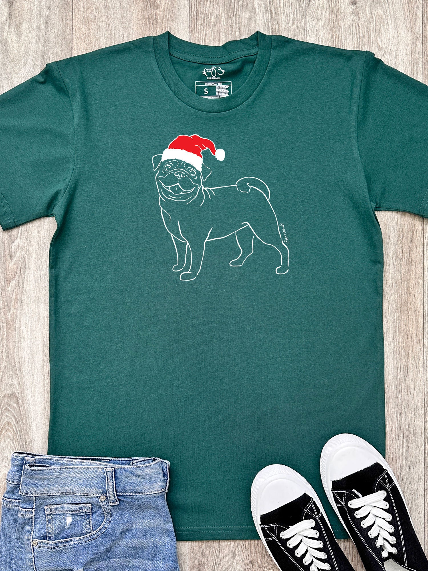 Pug Christmas Edition Essential Unisex Tee