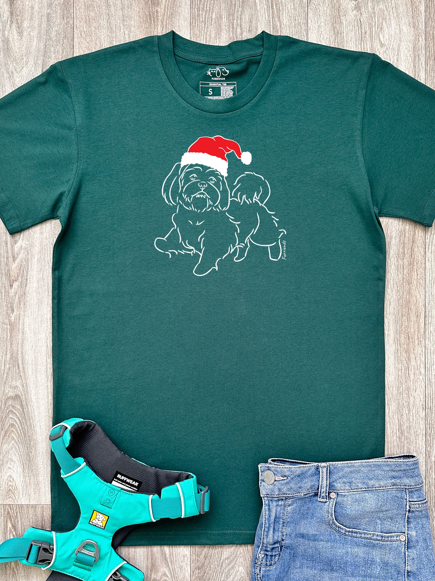 Shih Tzu Christmas Edition Essential Unisex Tee